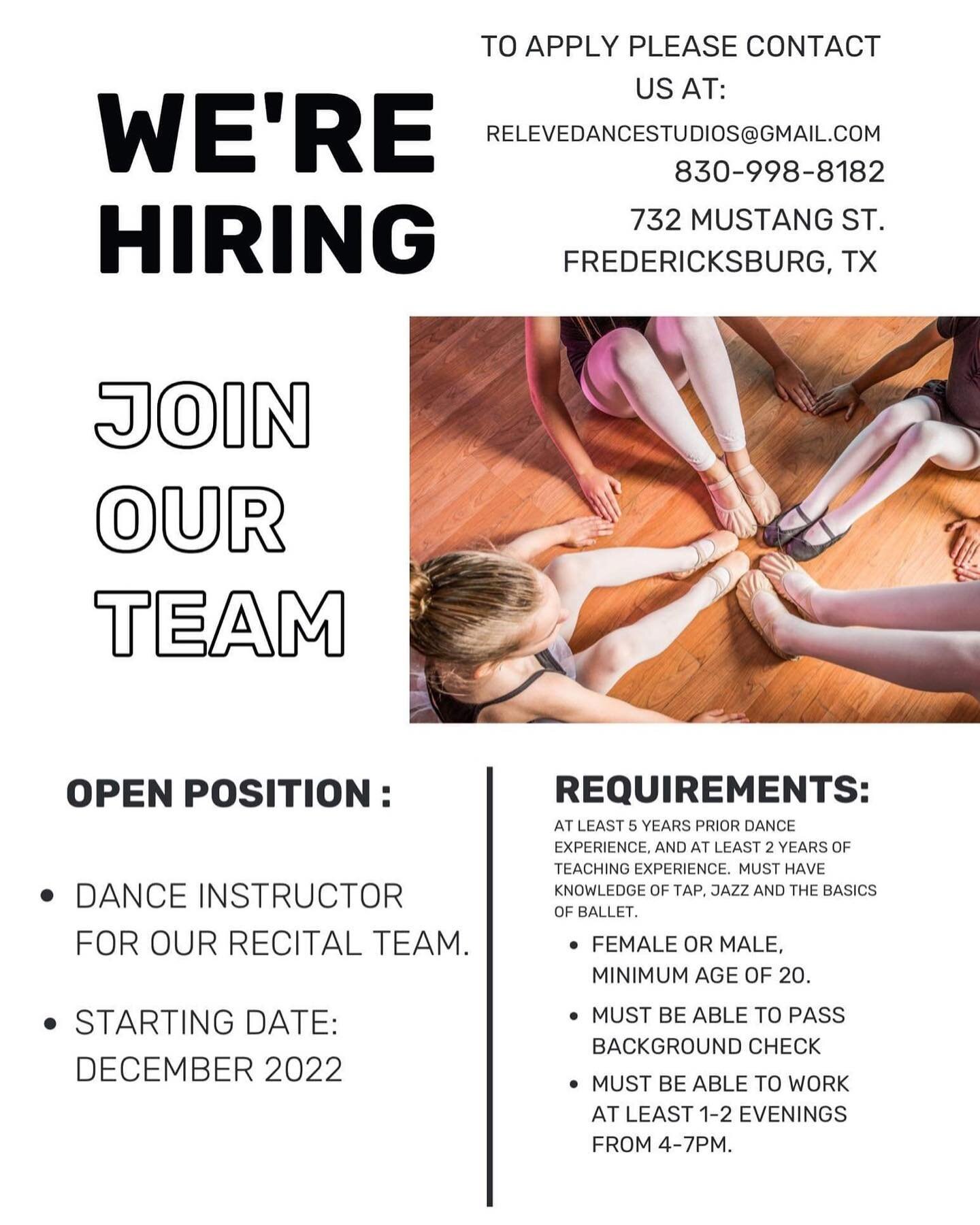WE&rsquo;RE HIRING!!