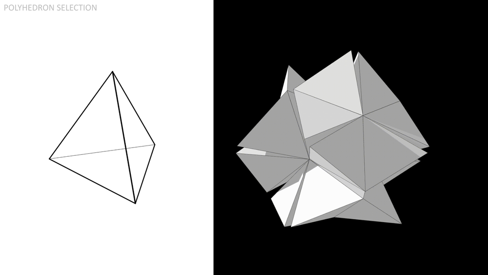  The Tetrahedron, composed of (4) regular triangles. 