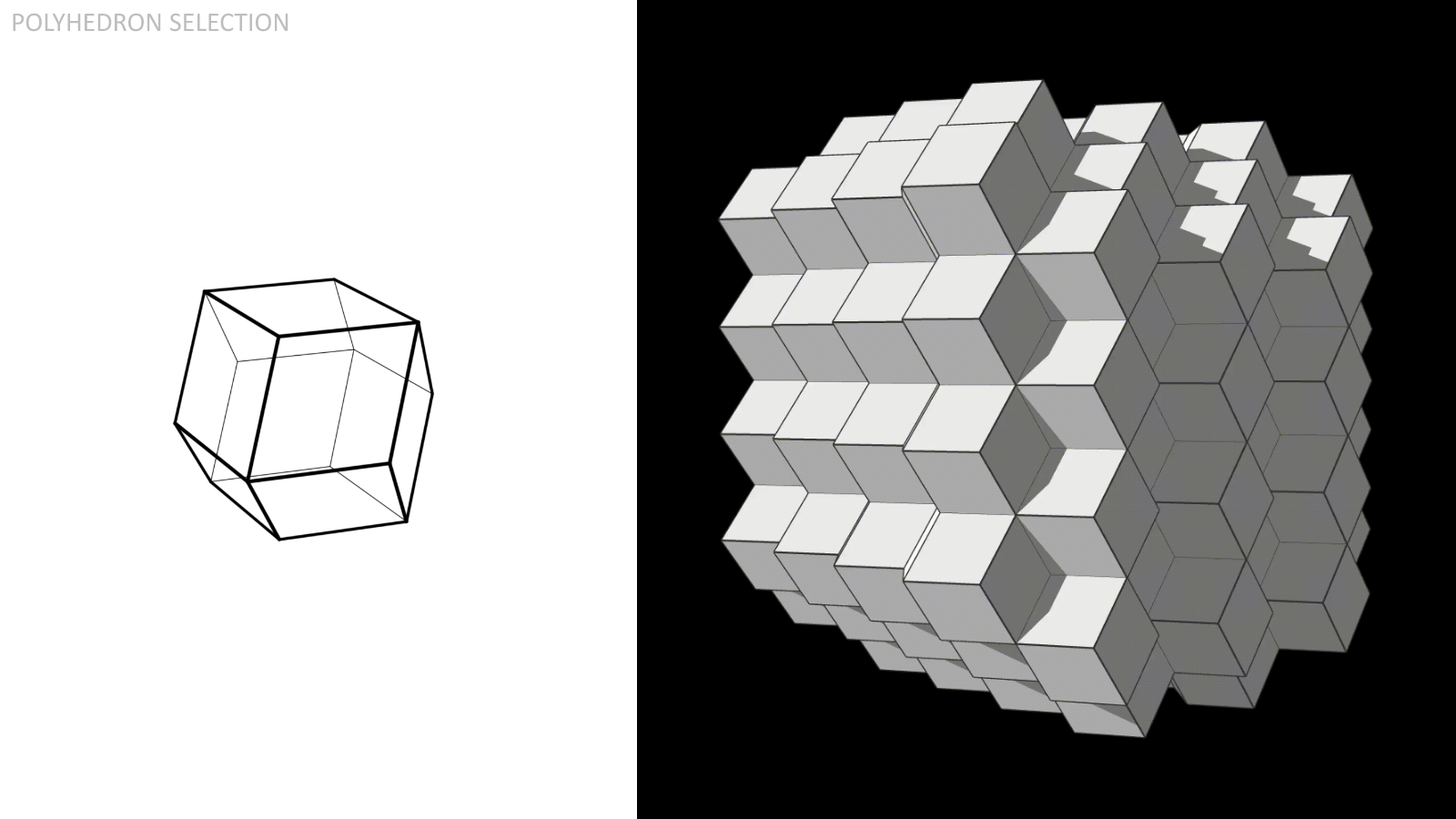  The Rhombic Dodecahedron, composed of (12) rhombi. 