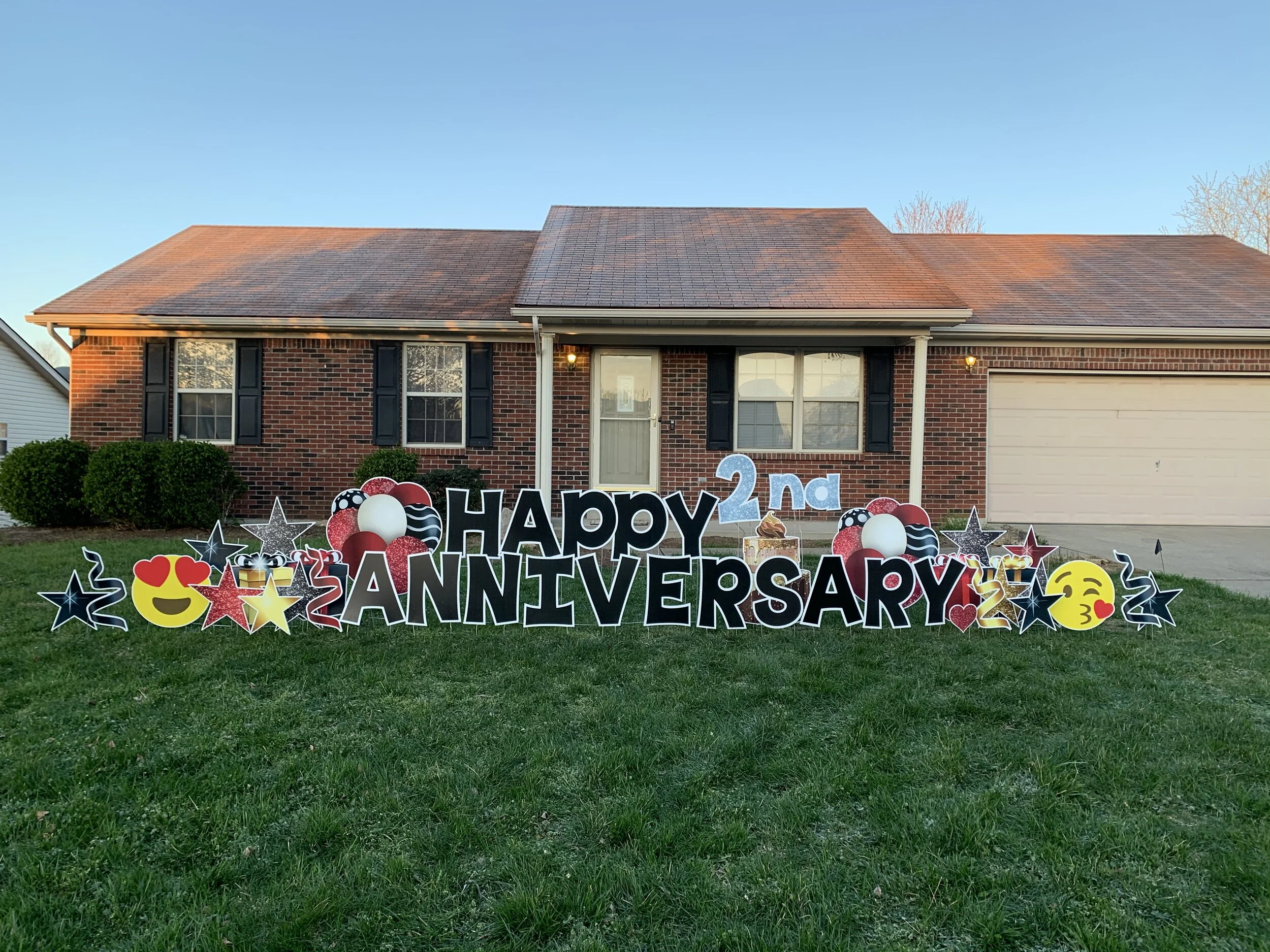 Hoosier Lawn Cards Custom Yard Signs for Birthdays, Anniversaries and