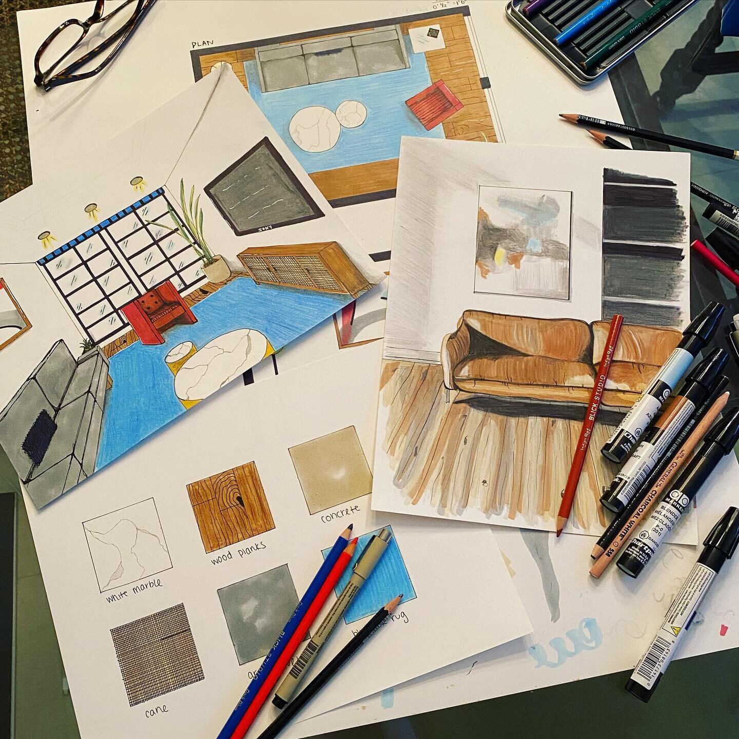 Working on some renderings for an upcoming living room project... I find this step very helpful for visualizing my thoughts!