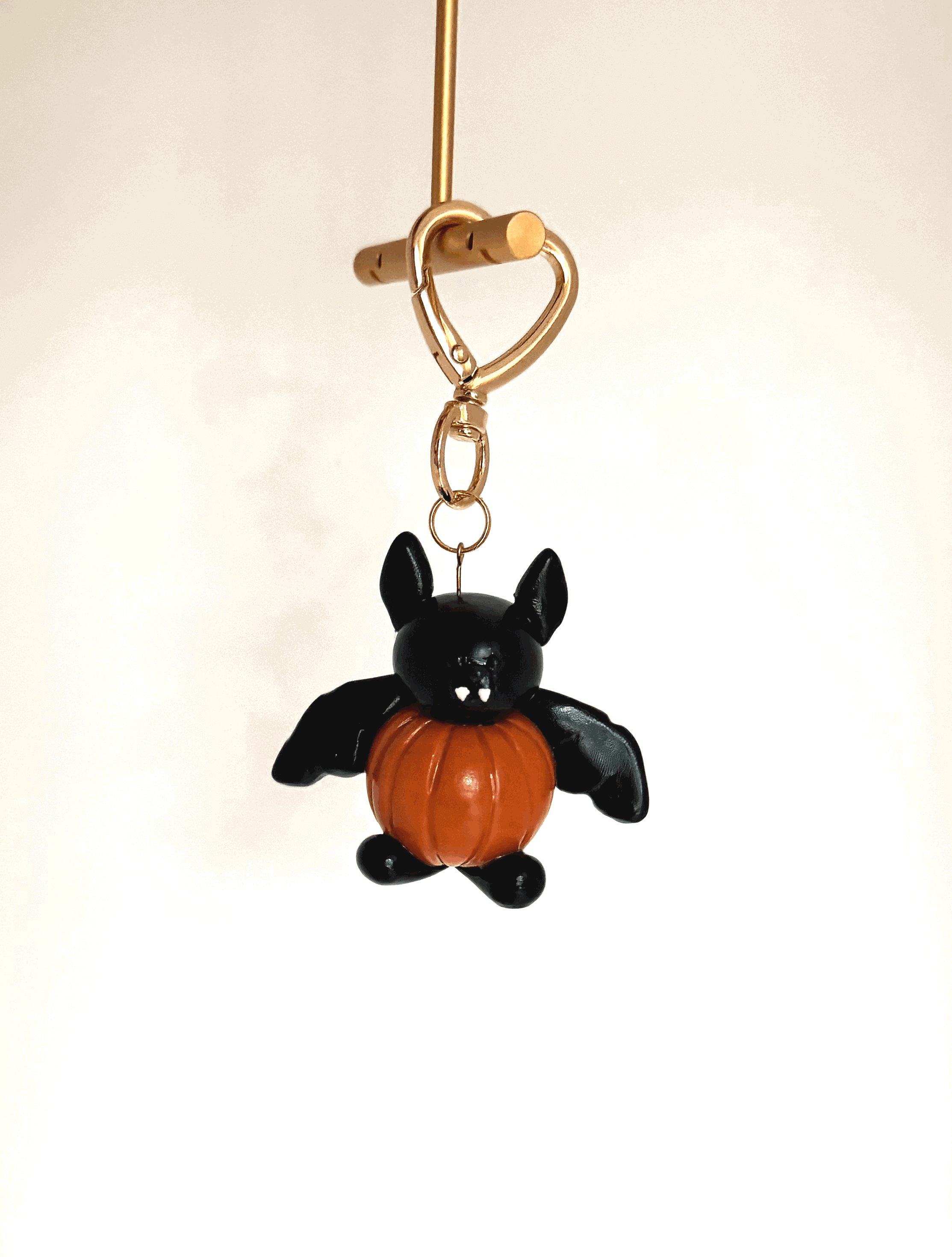 Pumpkin Bat Charm