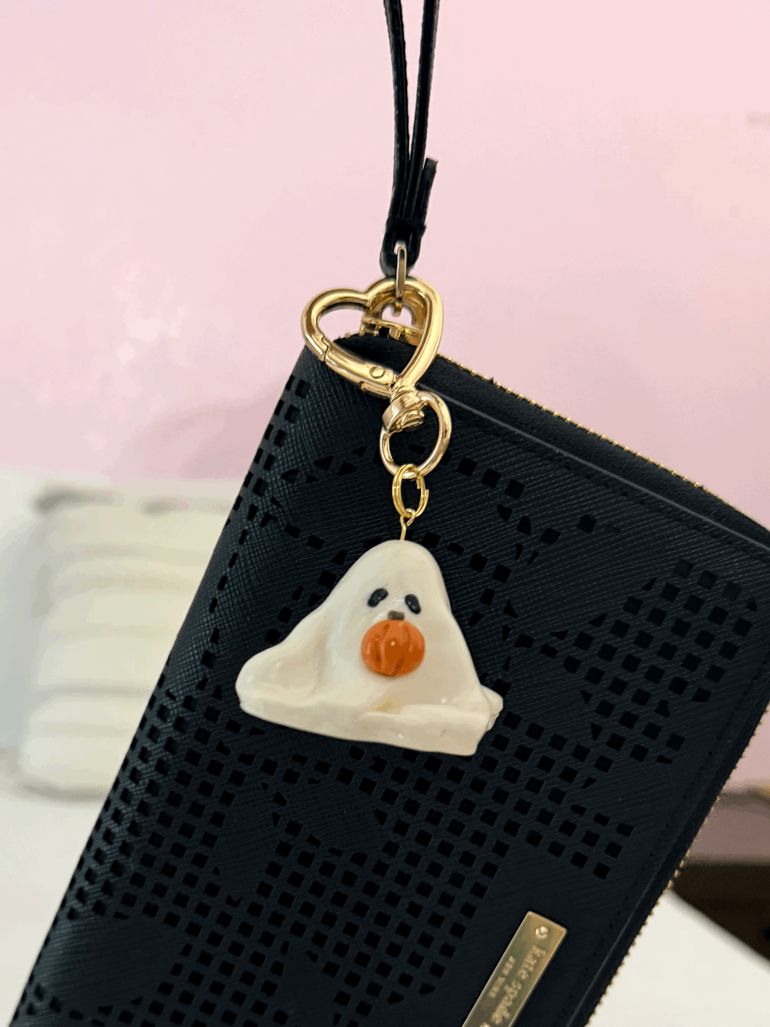 Ghost purse charm