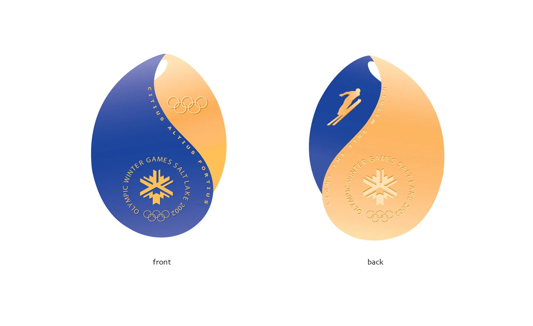 Salt Lake City Olympic Gold Medal Design (Finalist)