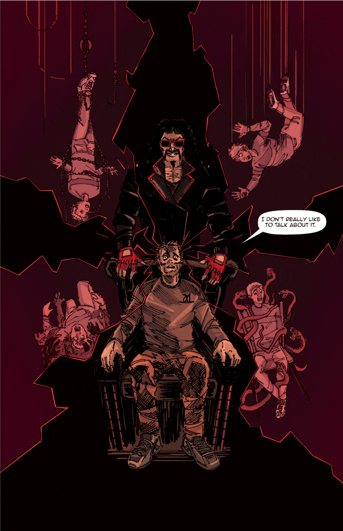  We included the first 2 pages, some character designs, and a mock-up of a cover that we didn’t use, but ended up using as the basis of a poster. 