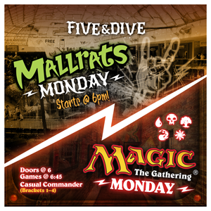 EVENTS CALENDAR — Five & Dive Restaurant and Bar