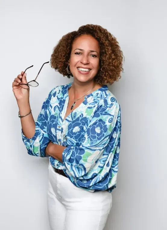 Gloria Staats, Principal Interior Designer at Peace of Mind Design, specializing in psychology-based residential and vacation rental styling in St. Johns and Ponte Vedra.