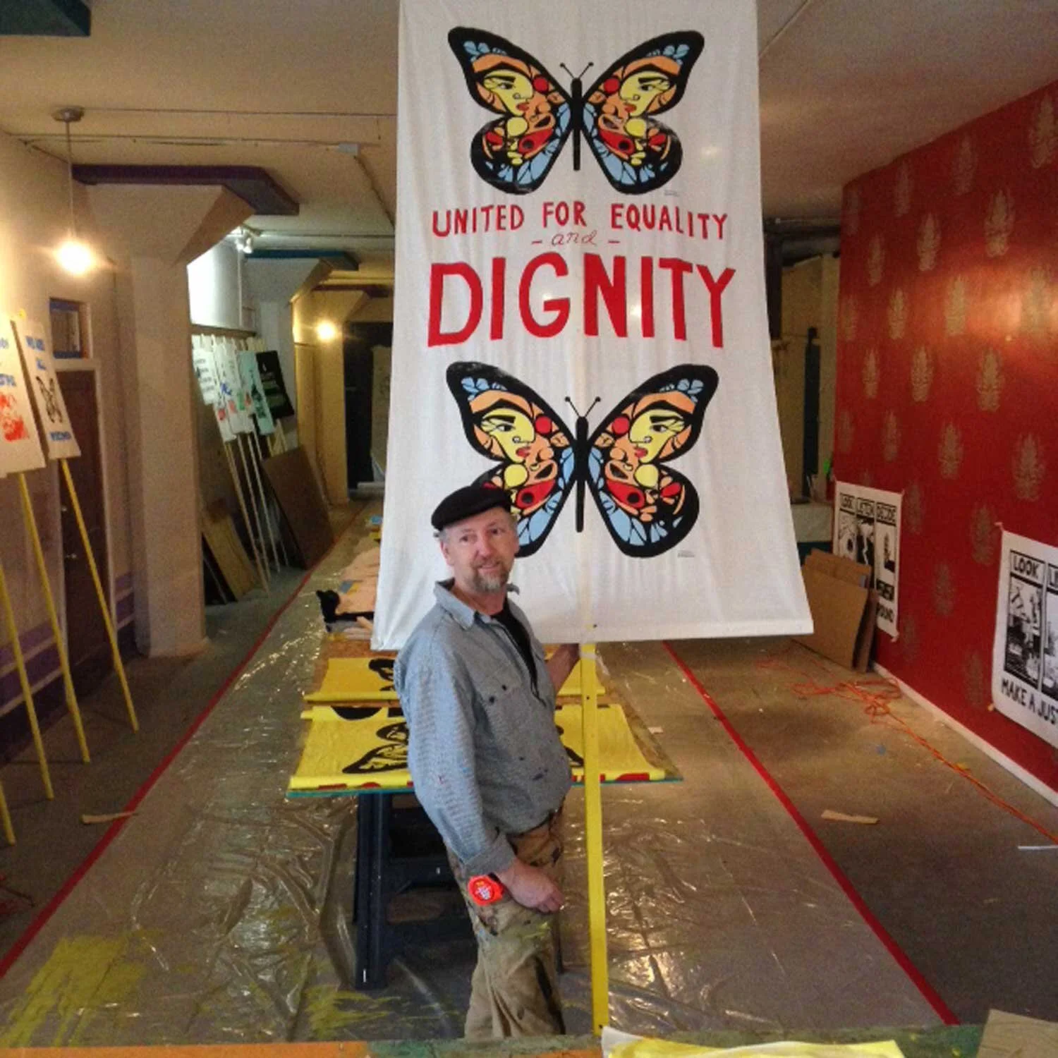 Milwaukee Art Build (April 2016) Voces de la Frontera / Coalition for Justice / C.A.R.S. (Citizens Acting for Rail Safety)