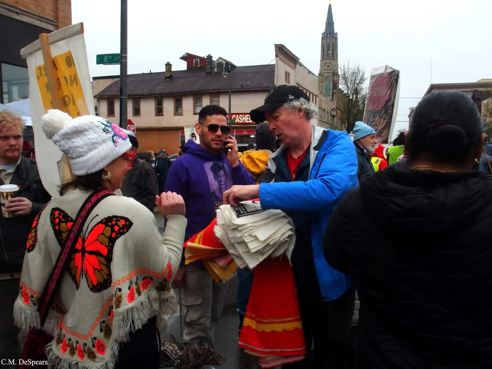  Voces May Day march, Milwaukee, 2025. photo by Barbara Miner 