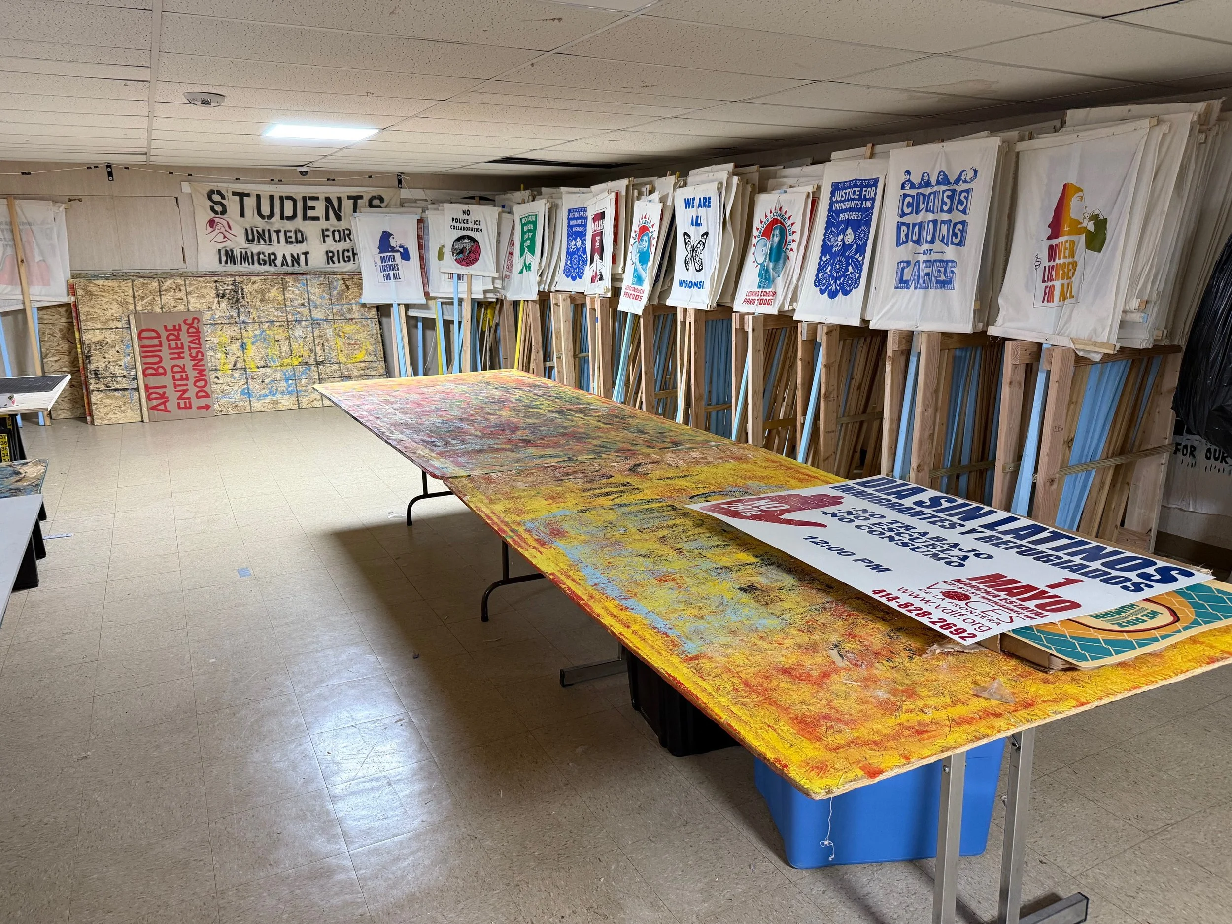  After photo: Voces de la Frontera Rapid Response Art Space 