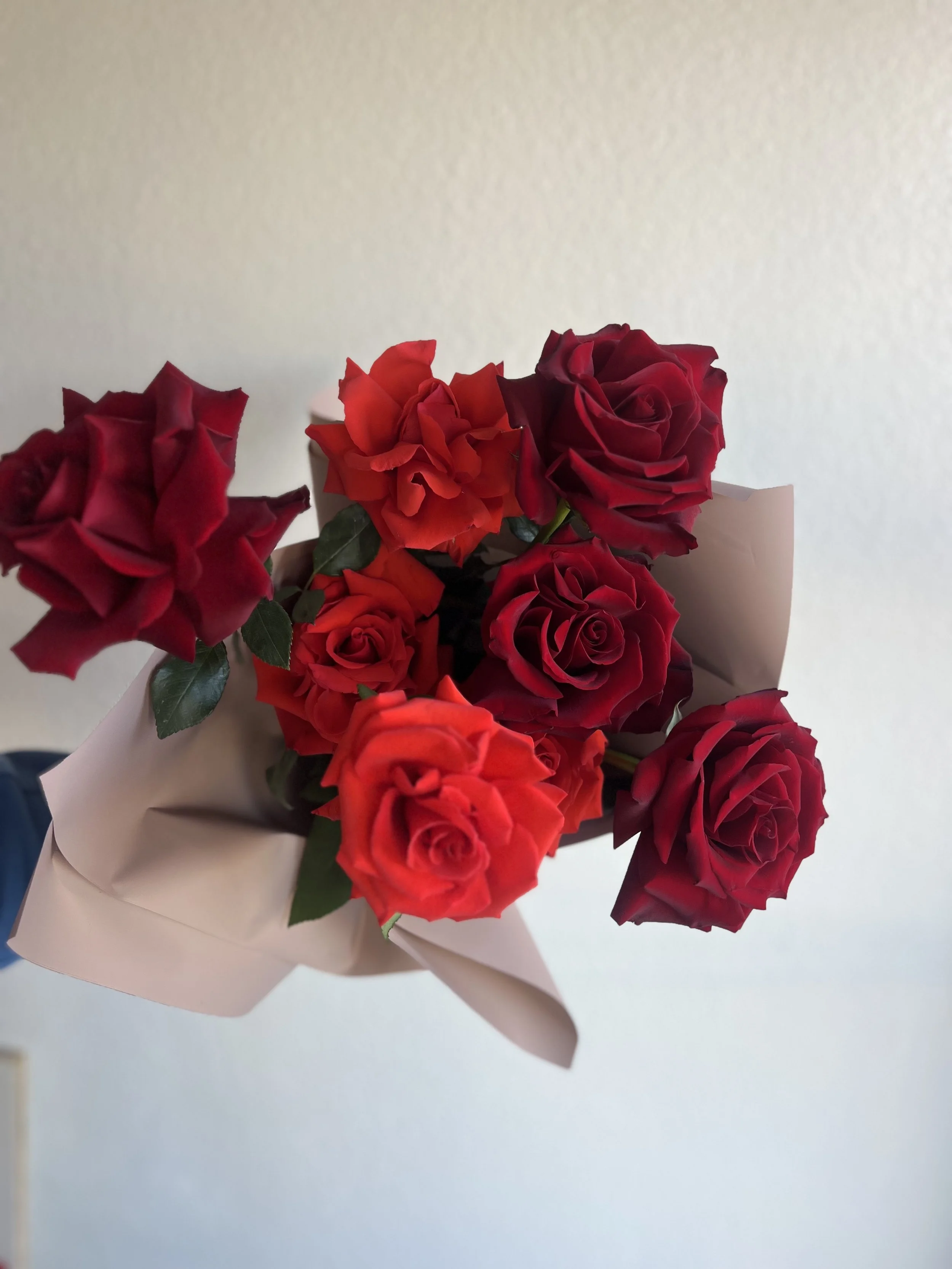 VALENTINES ROSE FLOWER WRAP