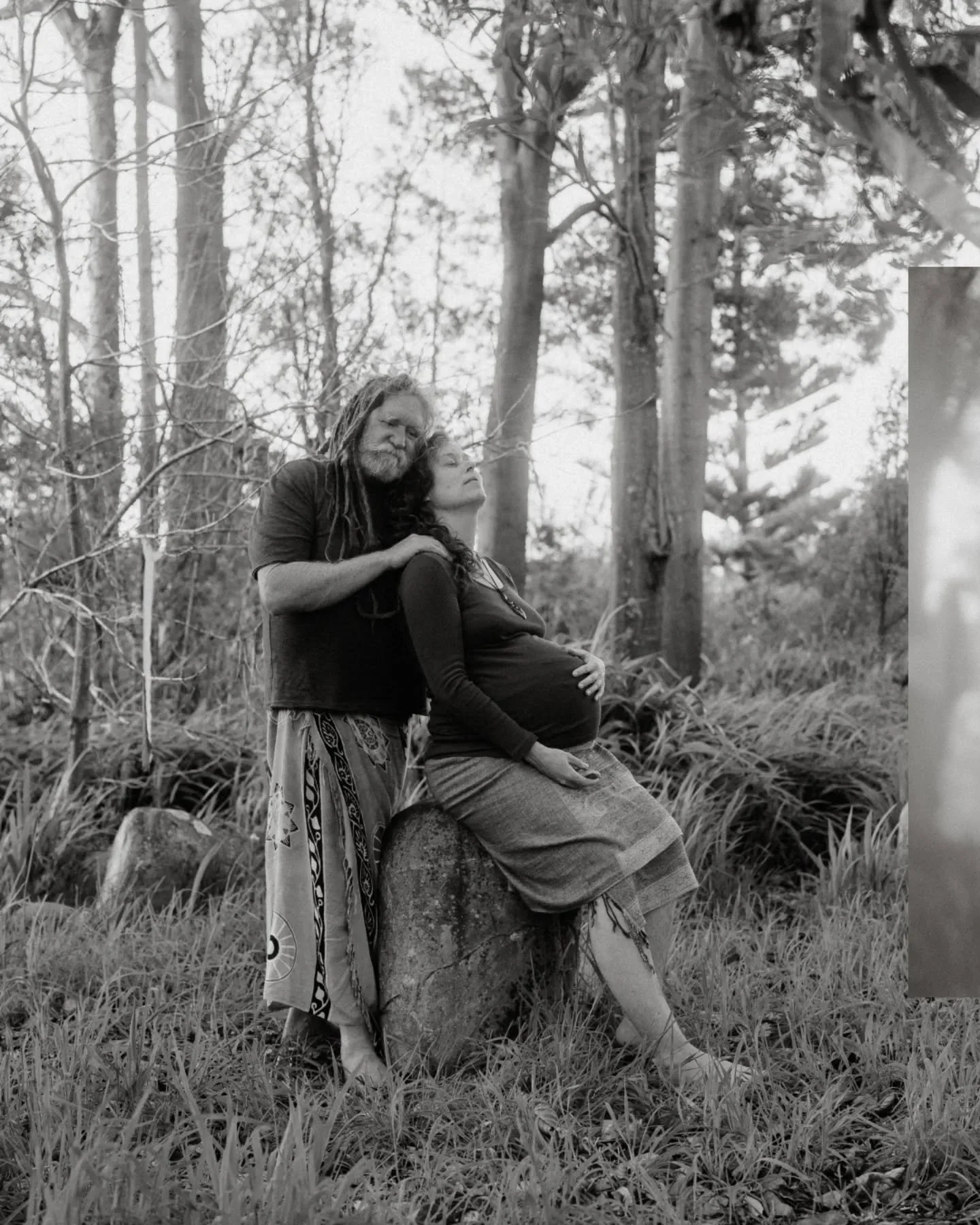 2/2 Portraits of Hahna and Grant, in the very early stages of Hahnas labour, one Sunday afternoon in September 🖤