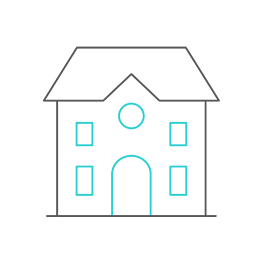 Property and infrastructure branding icon