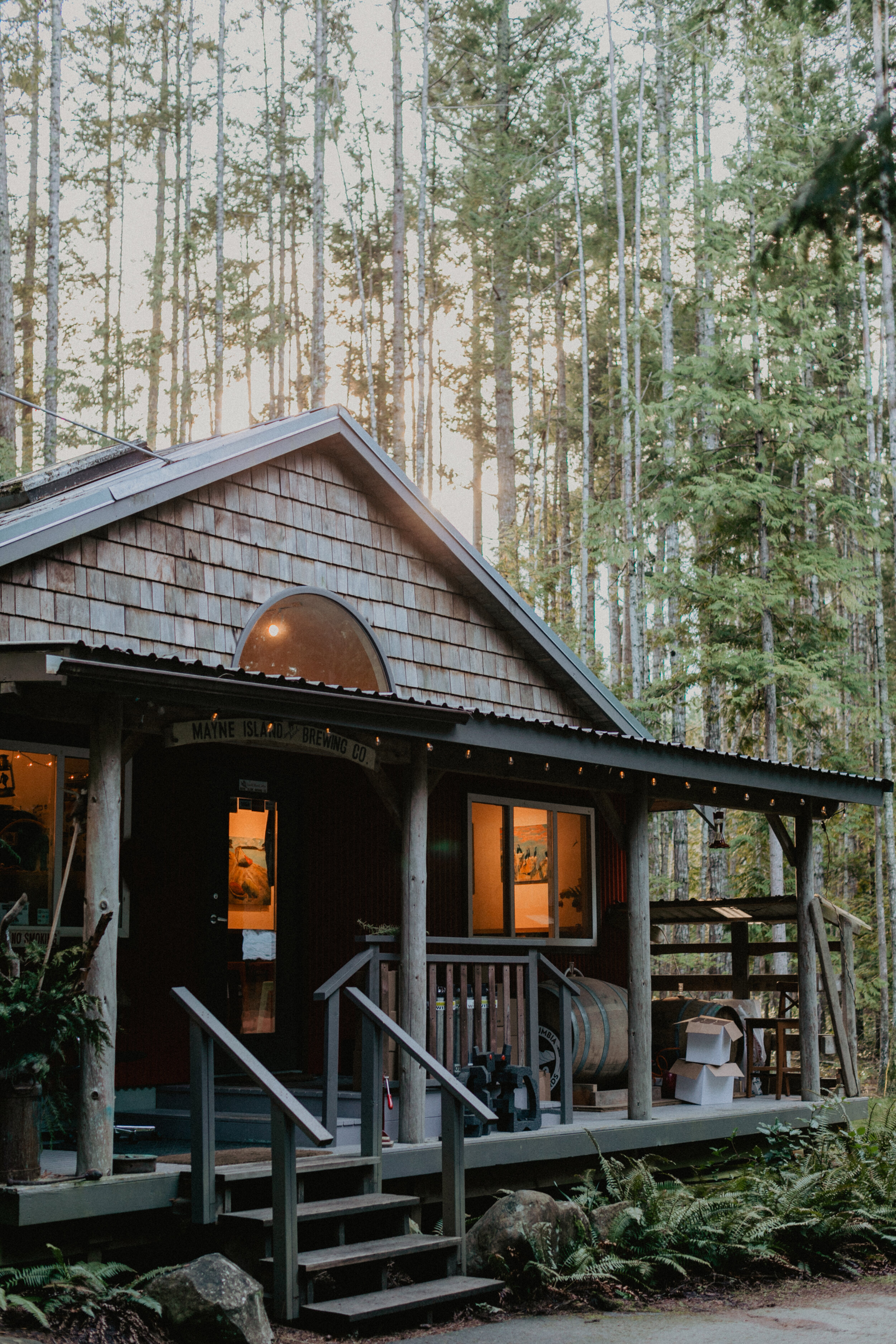 Exterior of Mayne Island Brewing Company