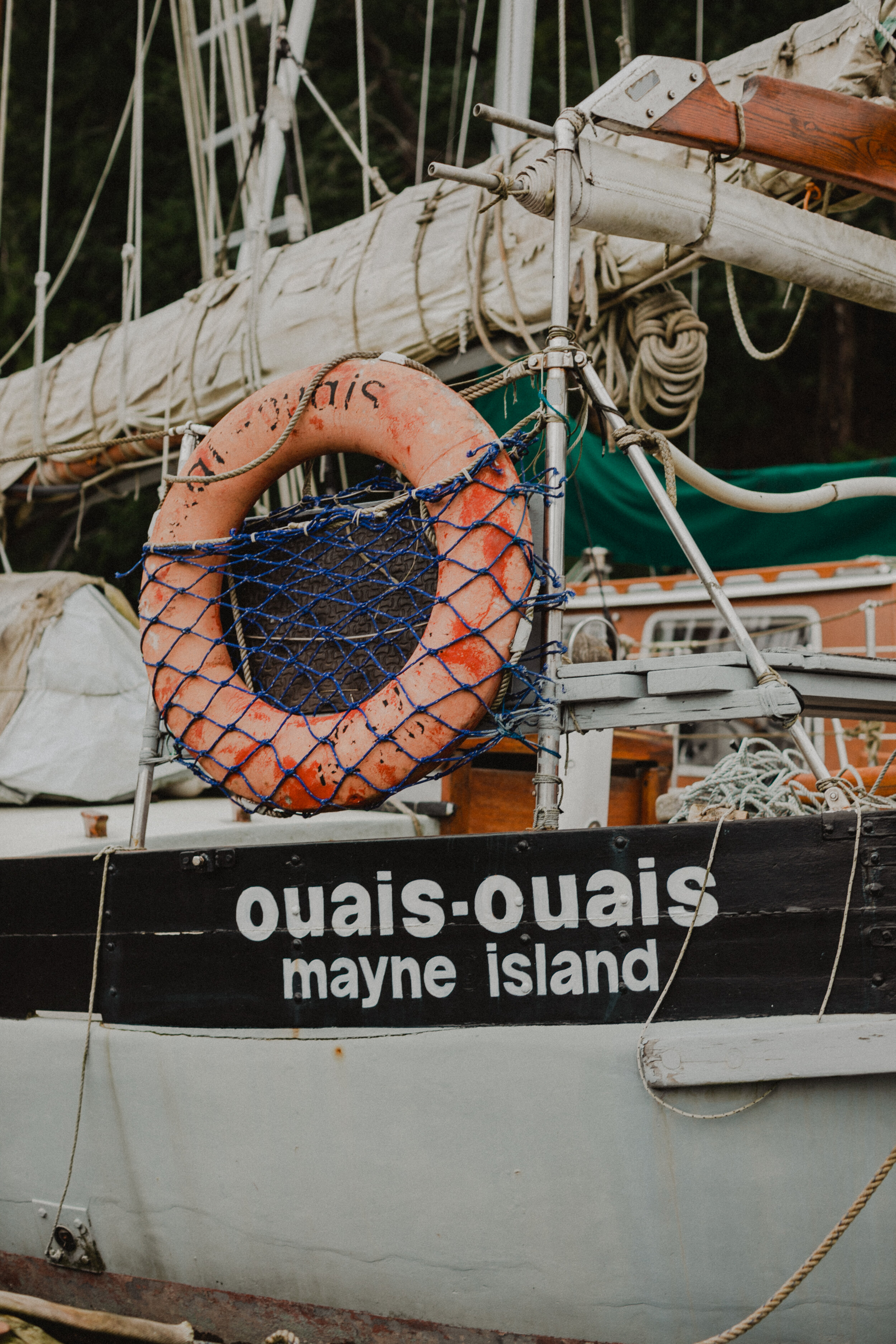 A boat on Mayne Island