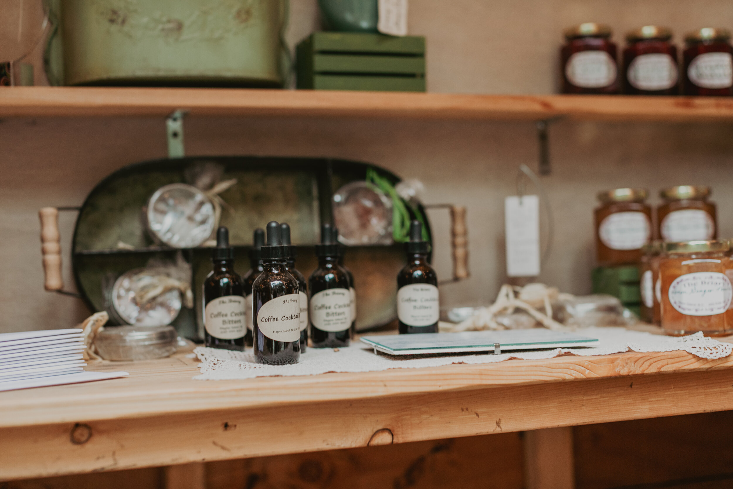 Fresh jams and jelly for sale on Mayne Island