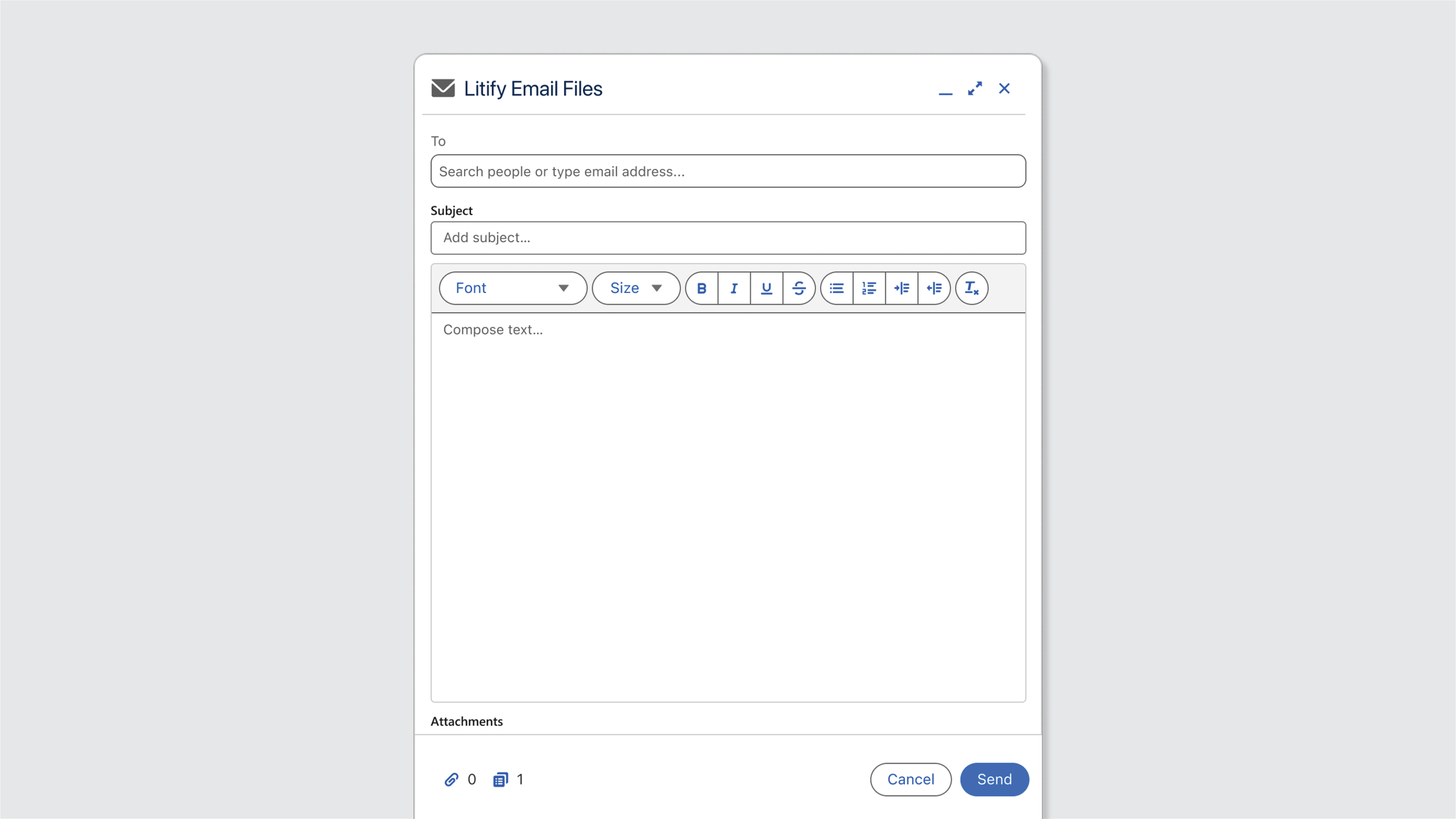 Email Files from Litify