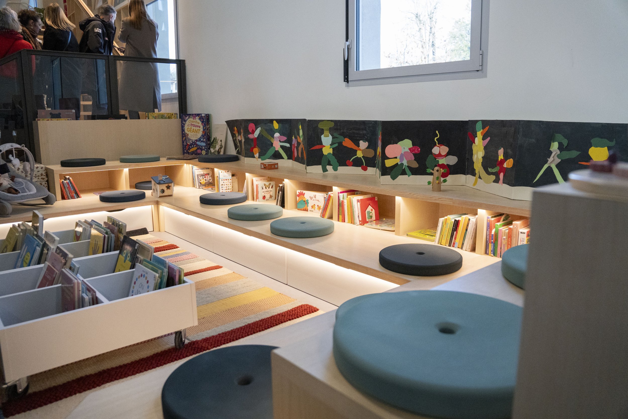 Aménagement de la nouvelle médiathèque (Vinay)