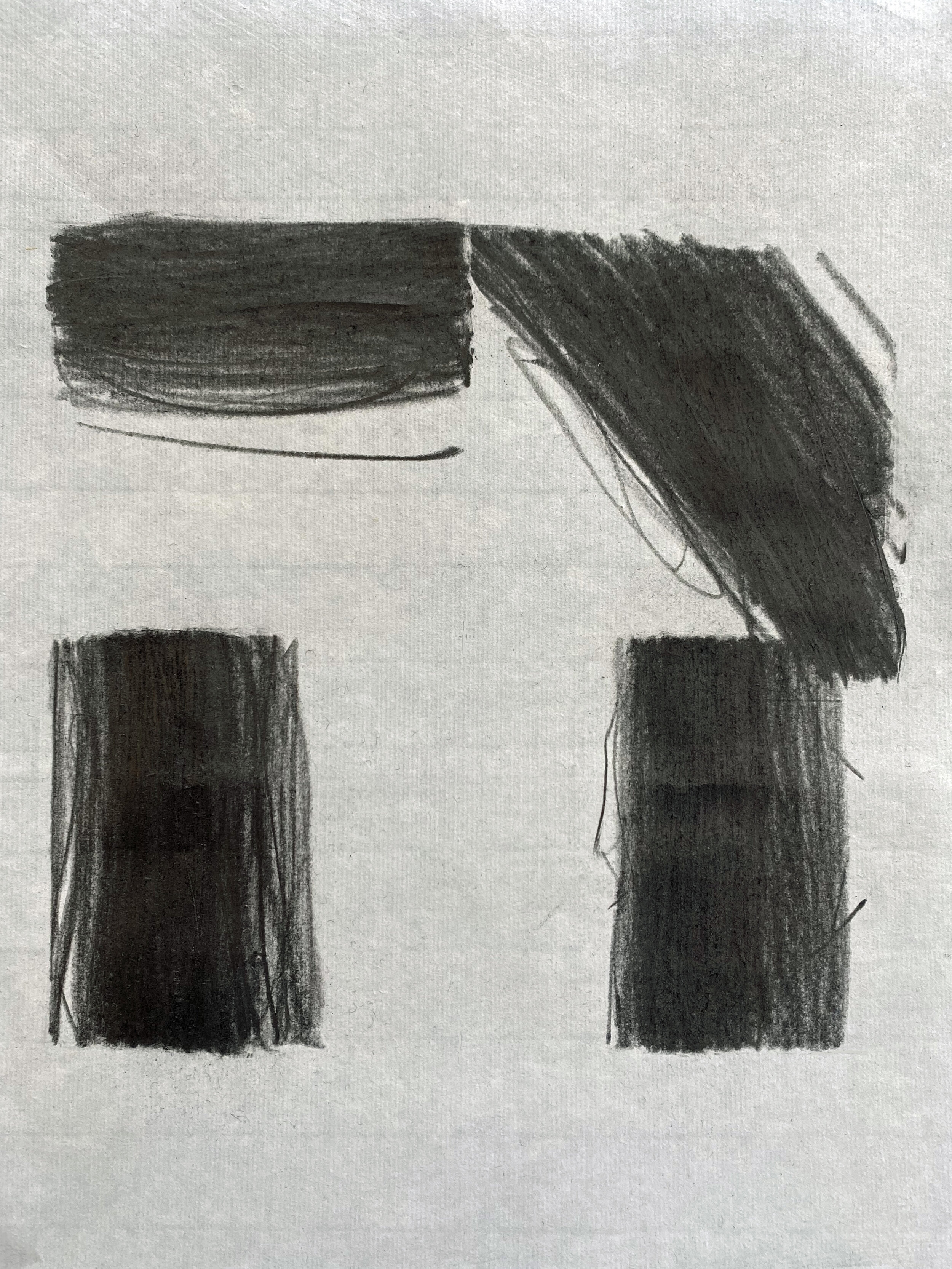 Transcription 2: Blind Drawing, Graphite on paper, 29cm x 42cm