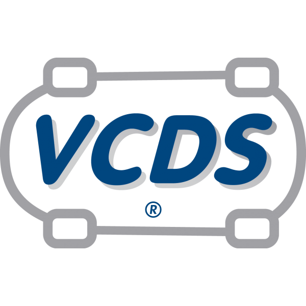 VCSI logo with stylized blue letters on a gray background.