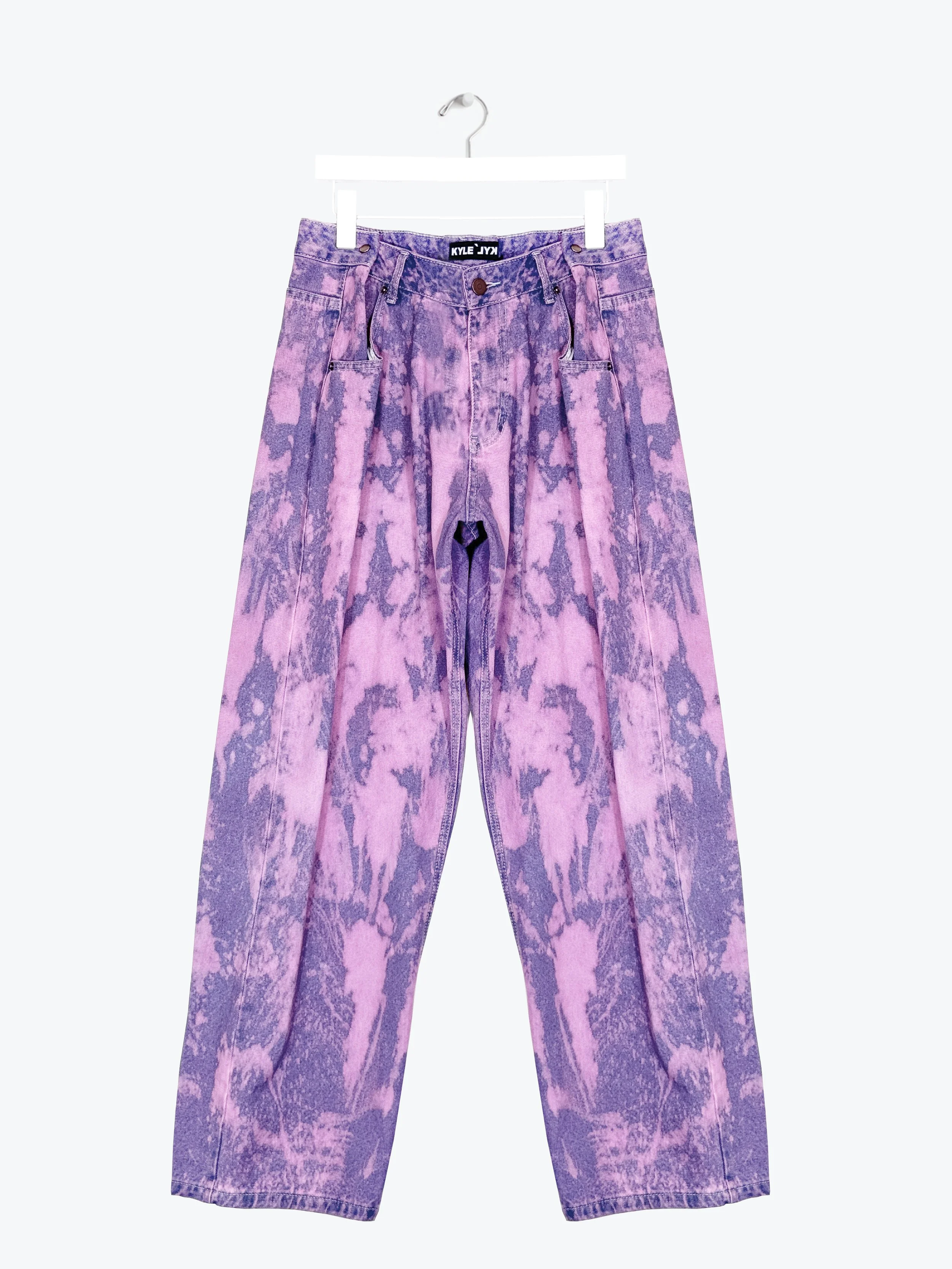 WASHED DENIM PANTS