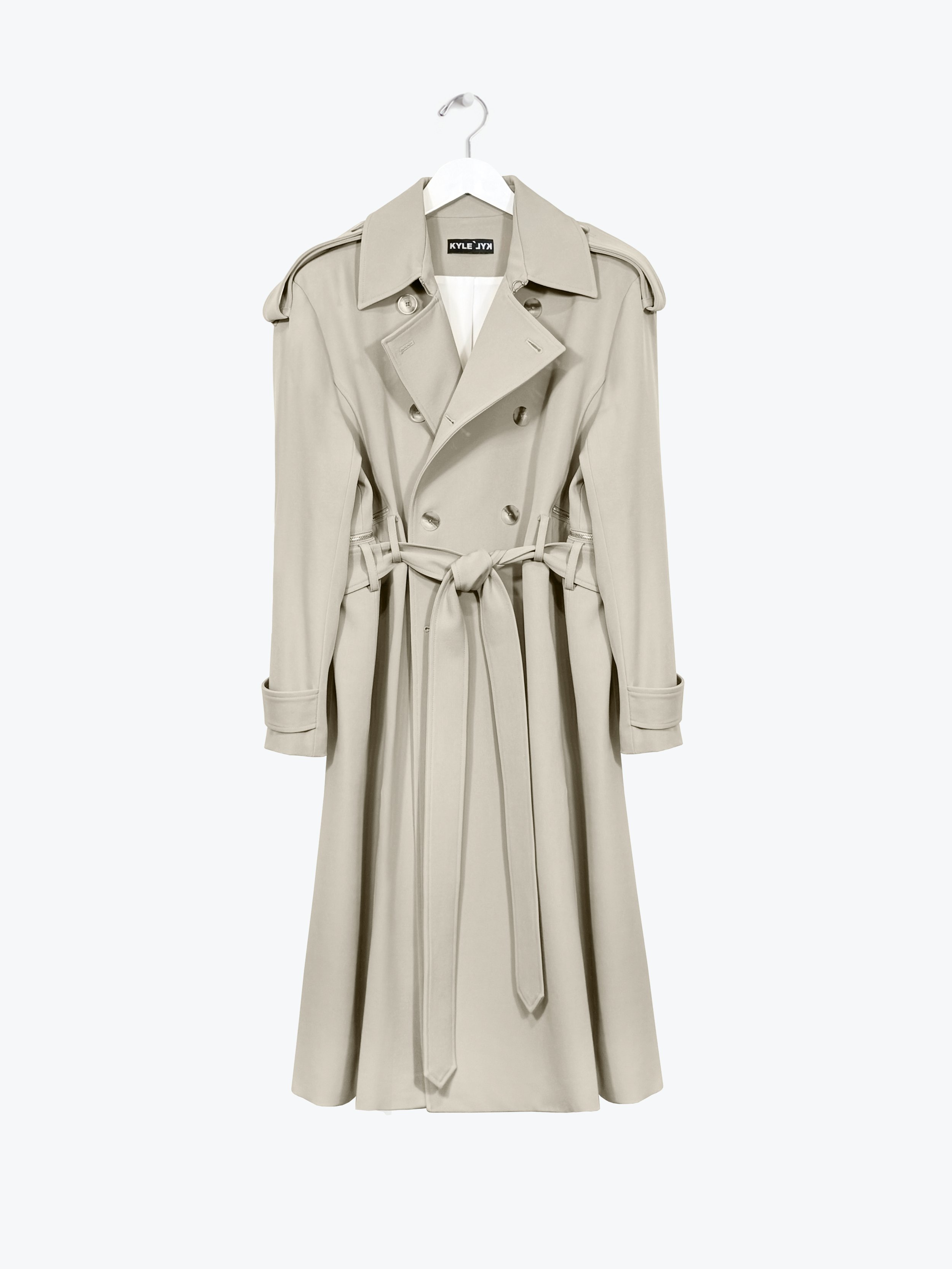 ZIPPER DETAIL TRENCH COAT