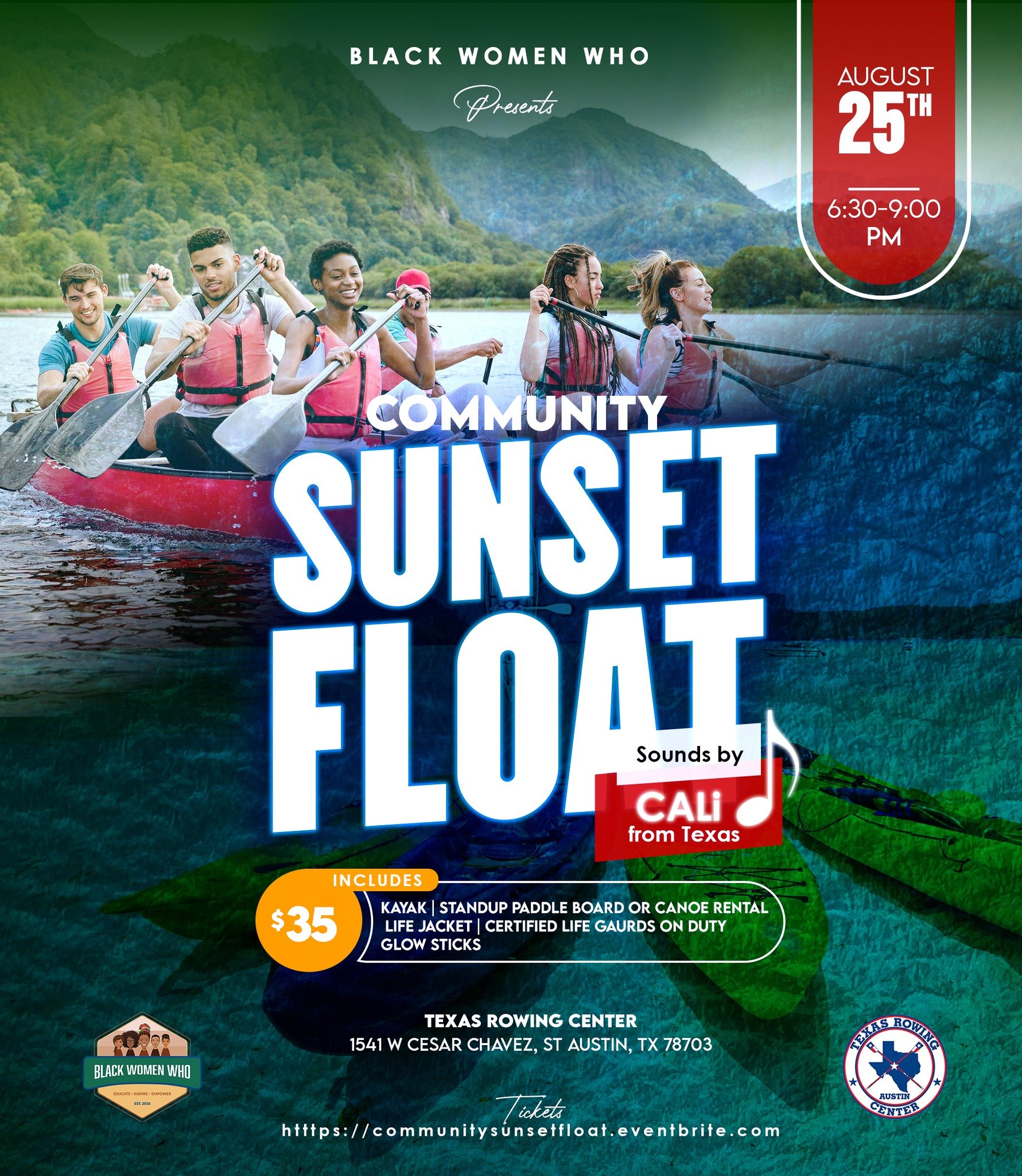 Community Sunset Float with Live DJ