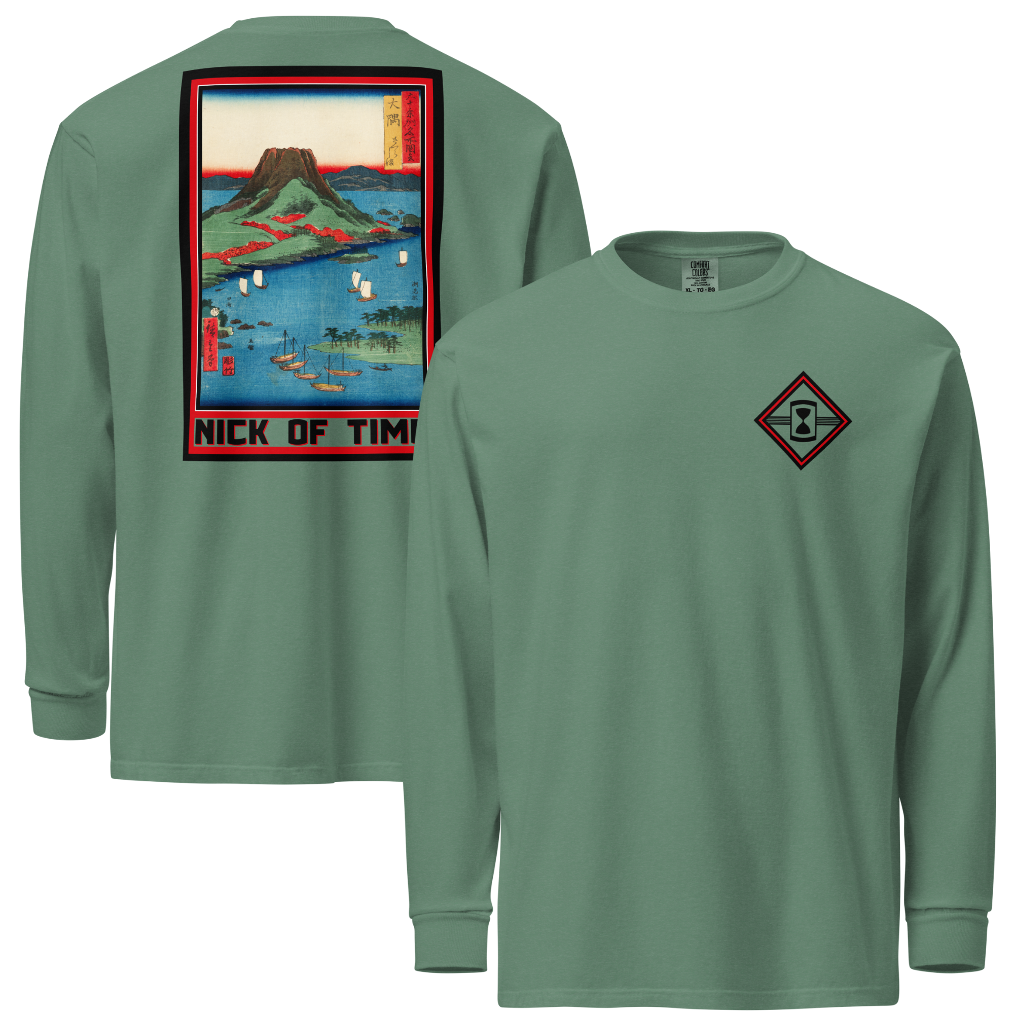 Ukiyoe Time GREEN LONG SLV FnB Mockup.png