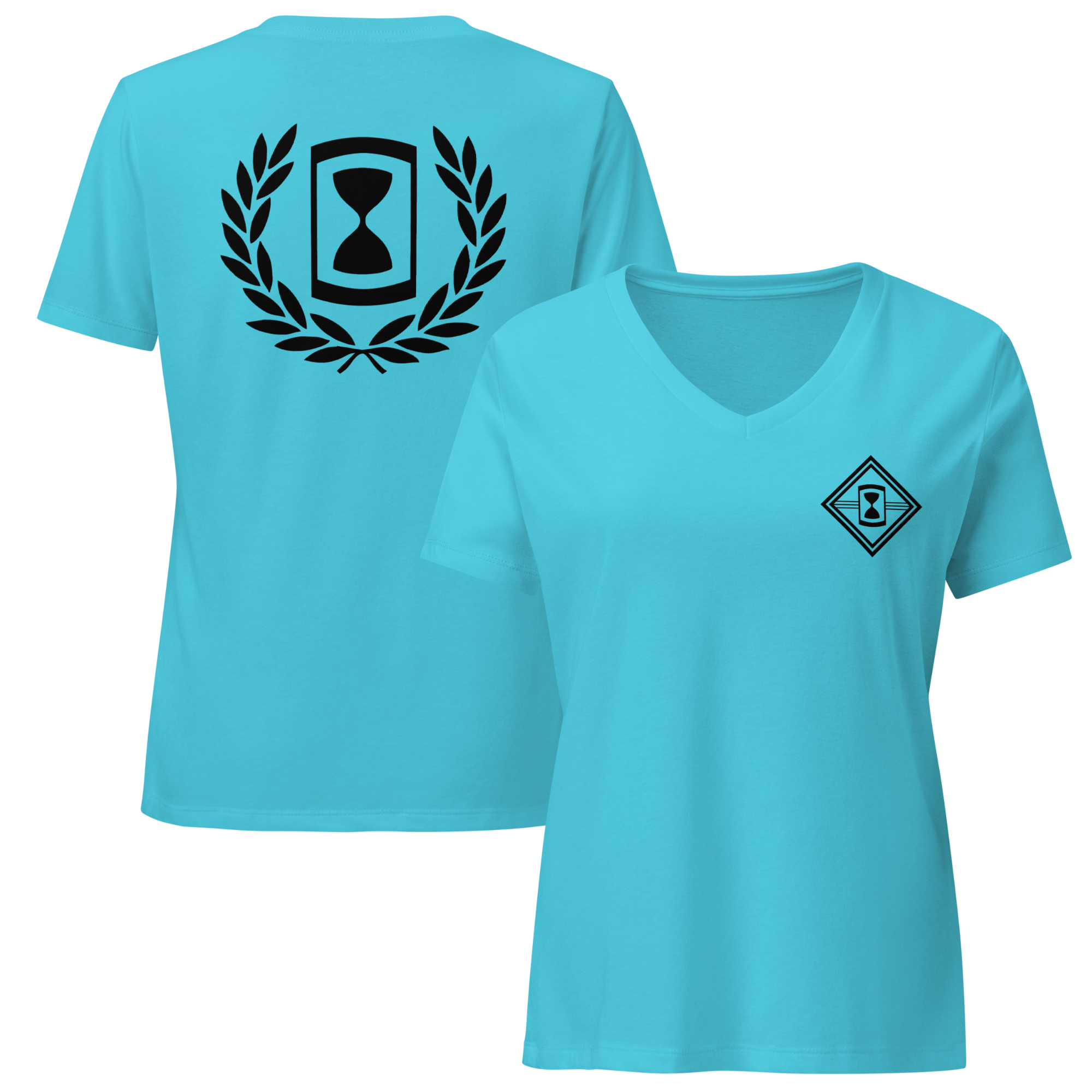 Ladies Time Vneck FNB Turq PNG new.png
