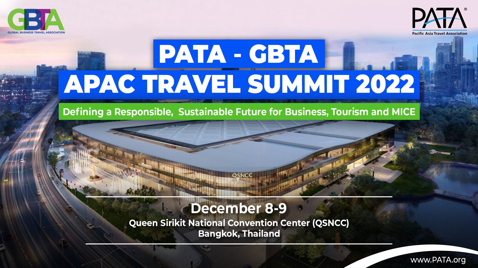 PATA and GBTA to host APAC Travel Summit in Bangkok, Thailand from December 8-9, 2022