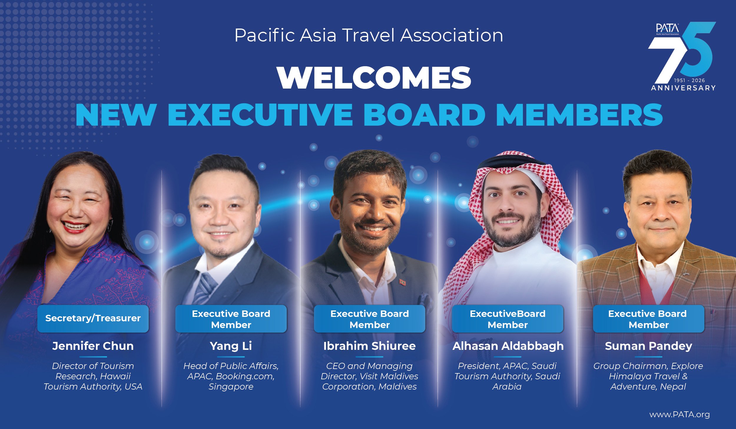 PATA Announces New Executive Board Members