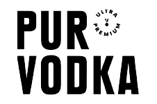 PUR Vodka logo featuring clean typography and minimalist branding.