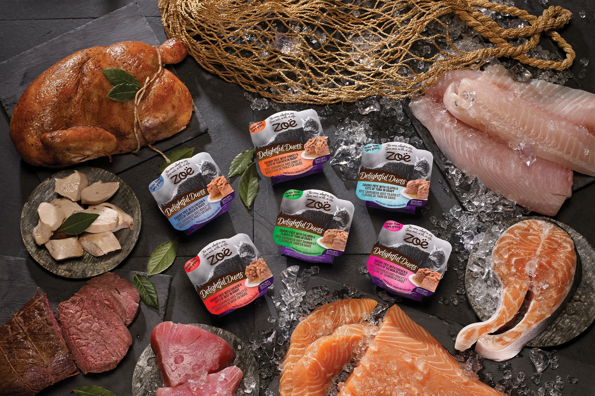 Website-ZoeforPets-delightful-duets-cat-food-cups-fresh-meat-fish-flatlay.jpg