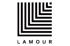 Lamour logo representing a Canadian apparel company specializing in hosiery, intimates, and activewear.