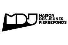 Maison des Jeunes Pierrefonds logo featuring the organization name for a youth community centre in Pierrefonds, Montreal.