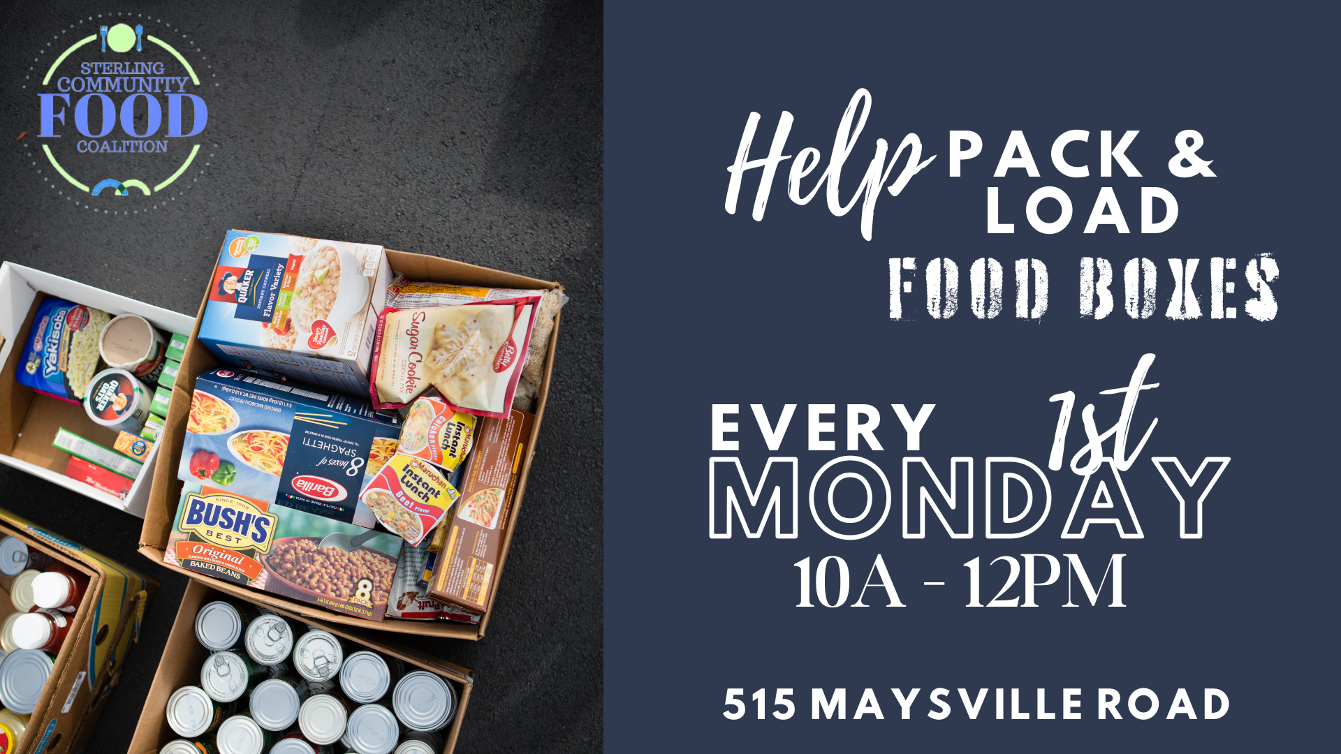 Serve at the Food Pantry