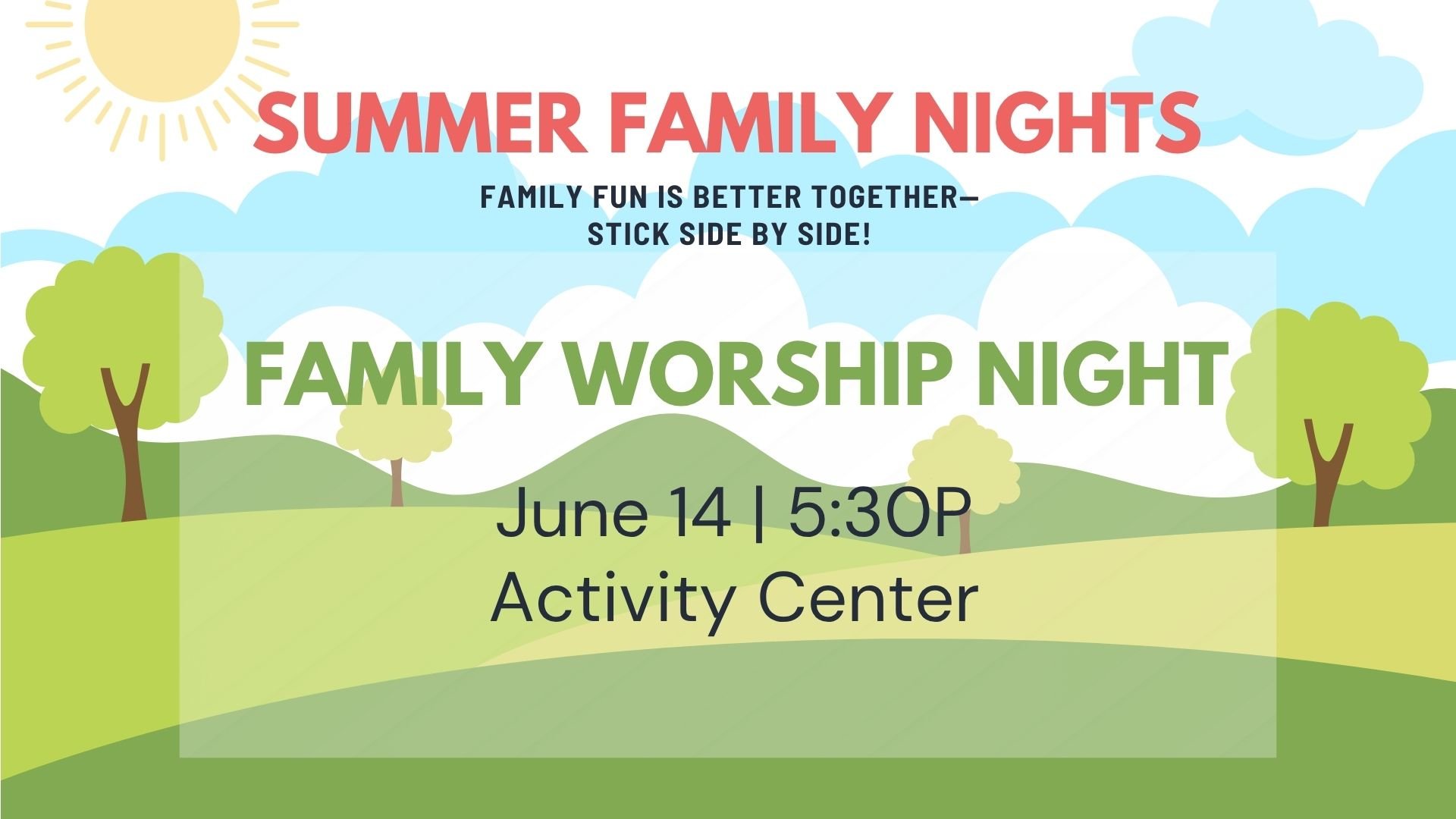 Family Worship Night