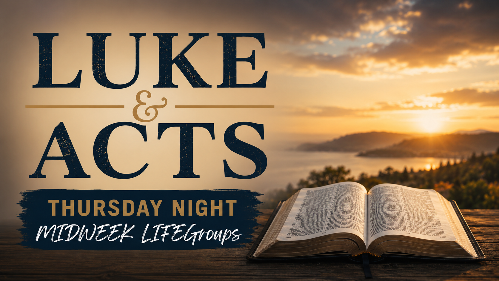 MIDWEEK LIFEGROUP: Luke & Acts