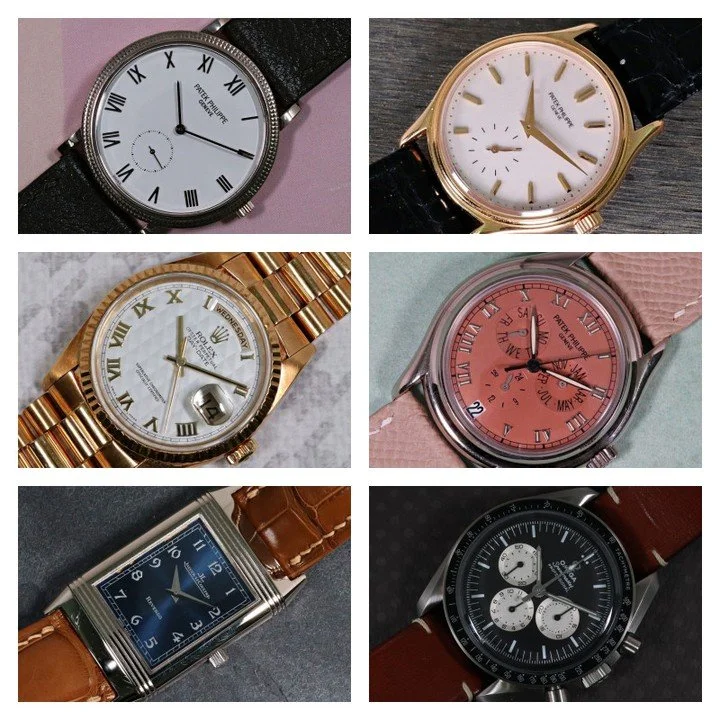 New additions to the store include a trio of Patek Philippes, two limited editions from JLC and Omega and a classic Rolex Day-Date with a pyramid dial.⁠
⁠
For more information including photos and prices, please visit the link in our bio.