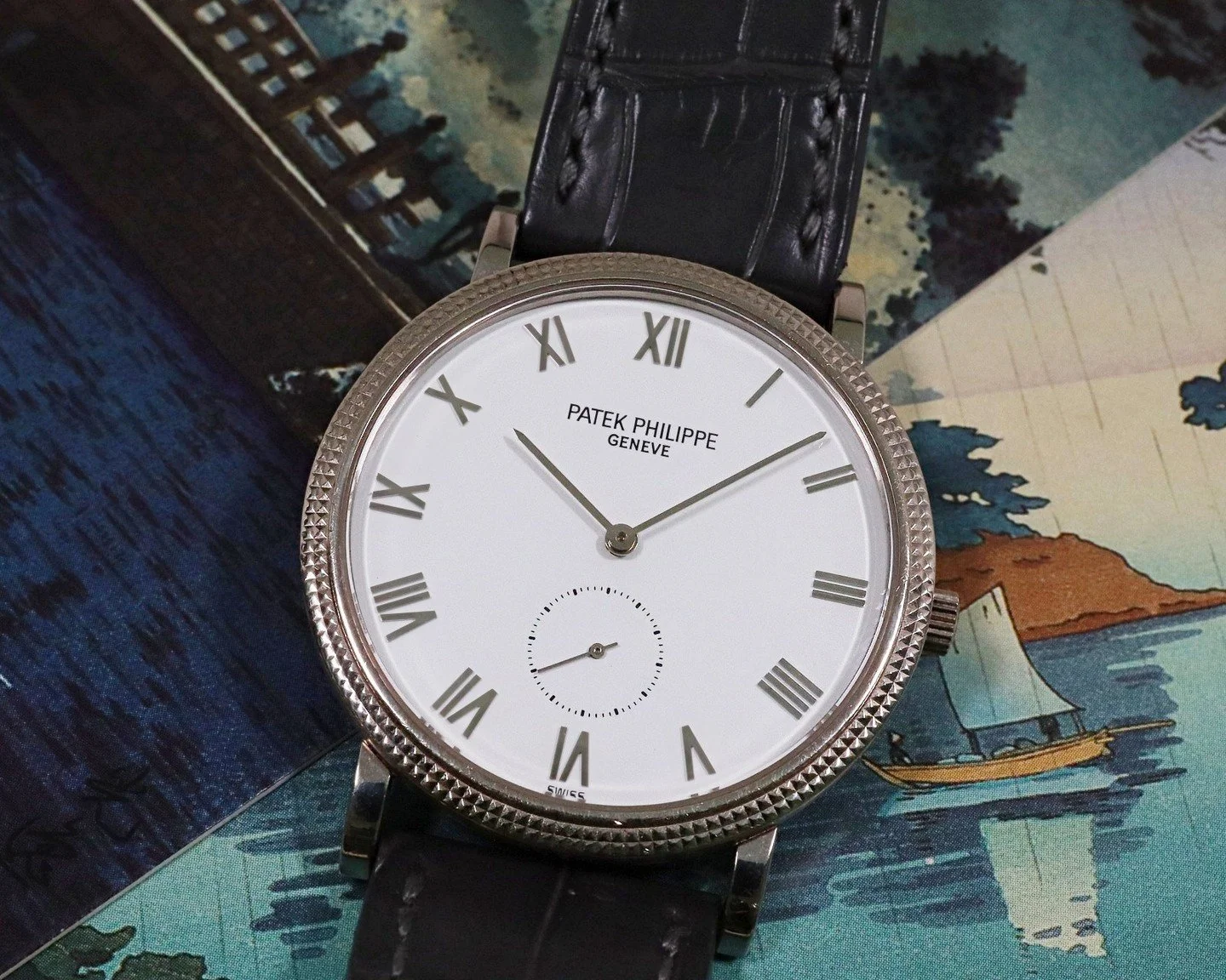 A 150-piece special edition produced for the Japanese market, the Patek Philippe Calatrava reference 3919SG is characterized by the signature Clous de Paris bezel, applied Roman numerals and open sapphire caseback.⁠
⁠
Now available via the link in bi