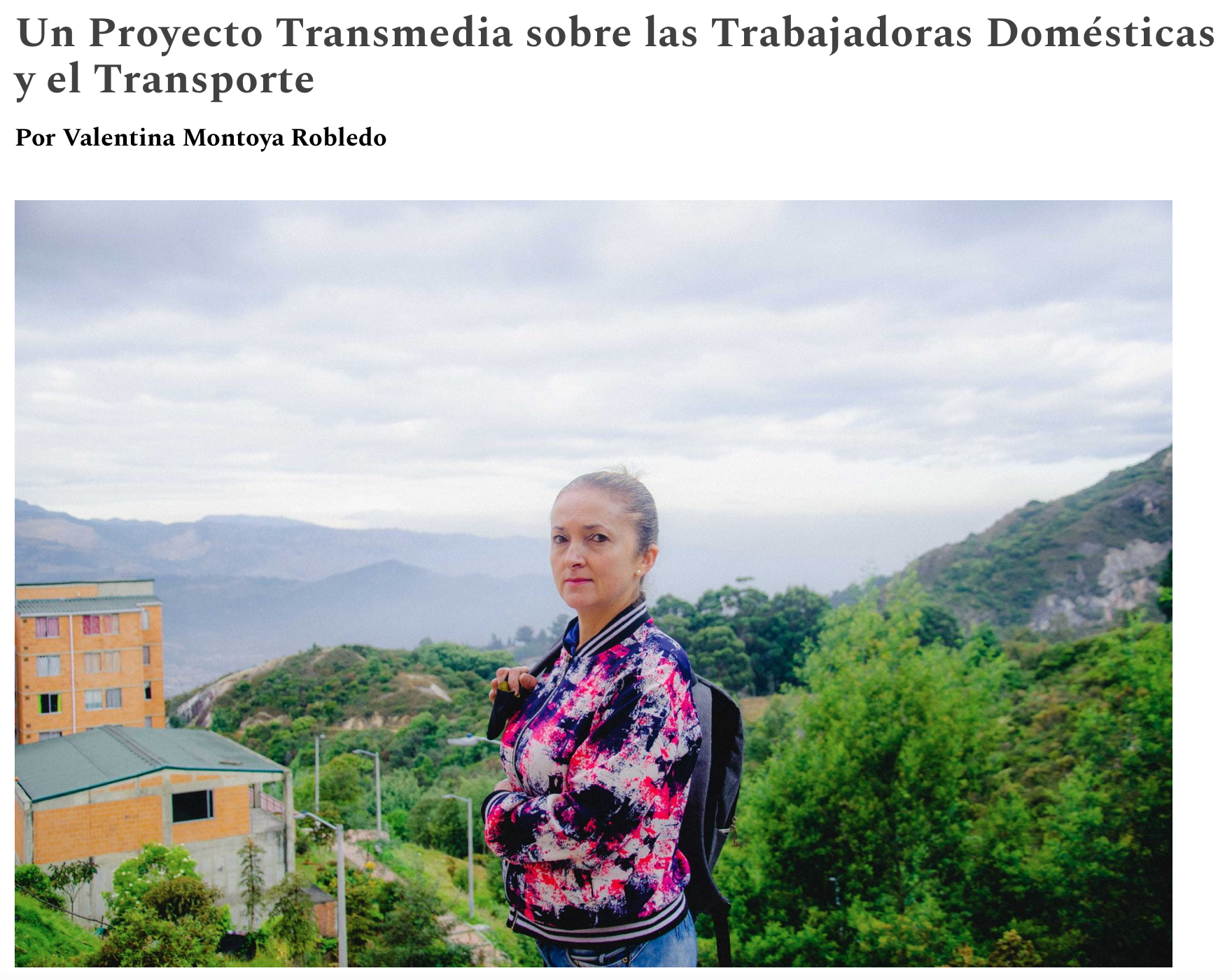 Invisible Commutes: Un Proyecto Transmedia sobre las Trabajadoras Domésticas y el Transporte