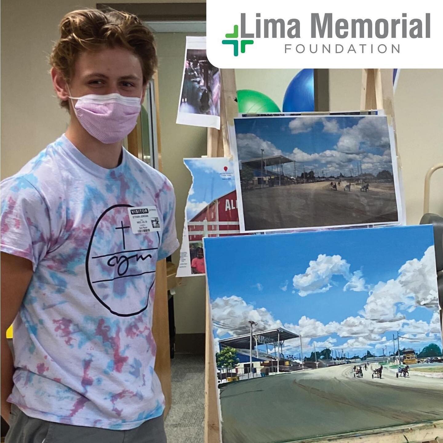 Art plays a powerful role in bringing comfort and relief to those receiving treatment or care in a hospital setting. We are proud to be uniting art and therapy through the work of Ethan Jordan, an aspiring, young artist and Lima resident, in our futu