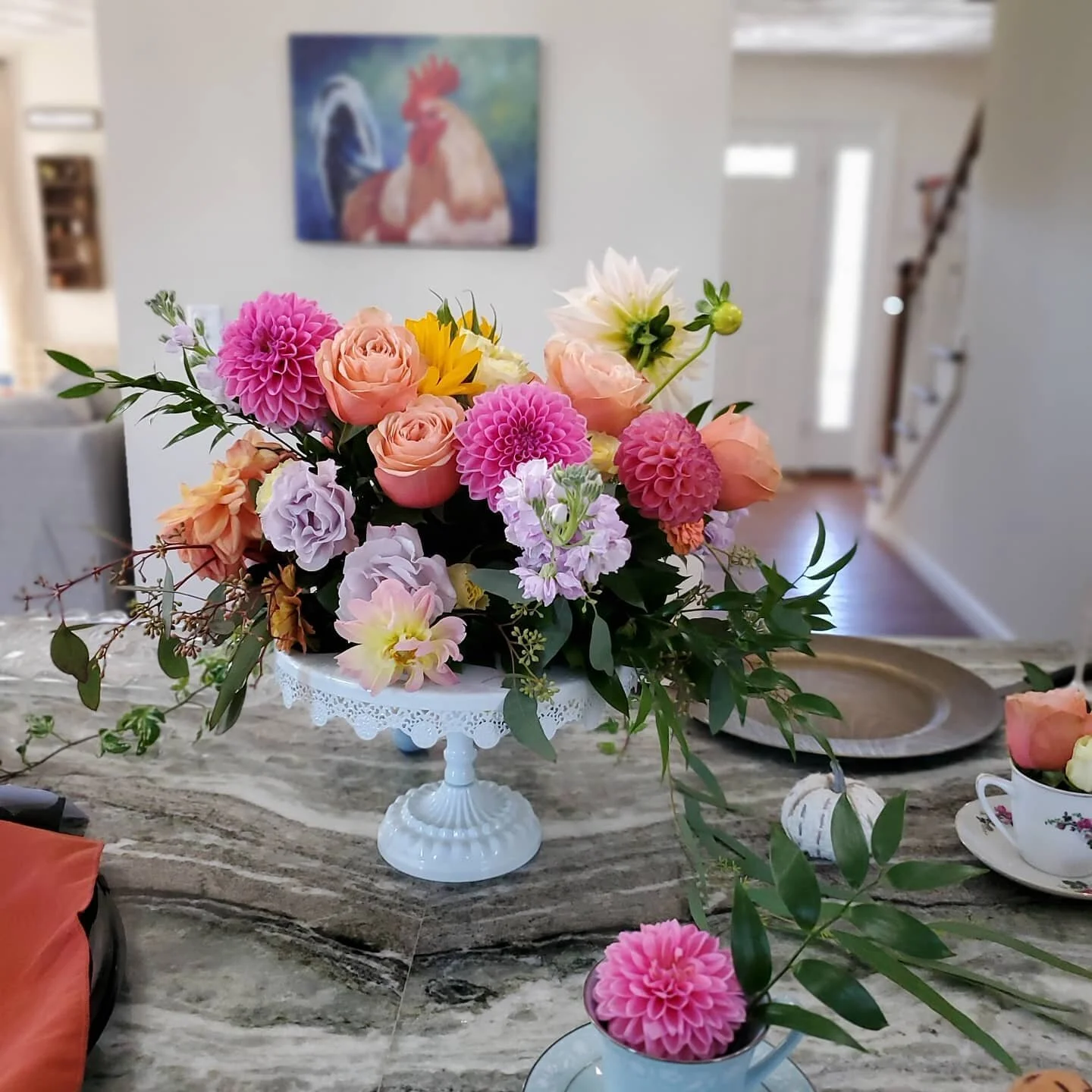 Lively colorful arrangement
