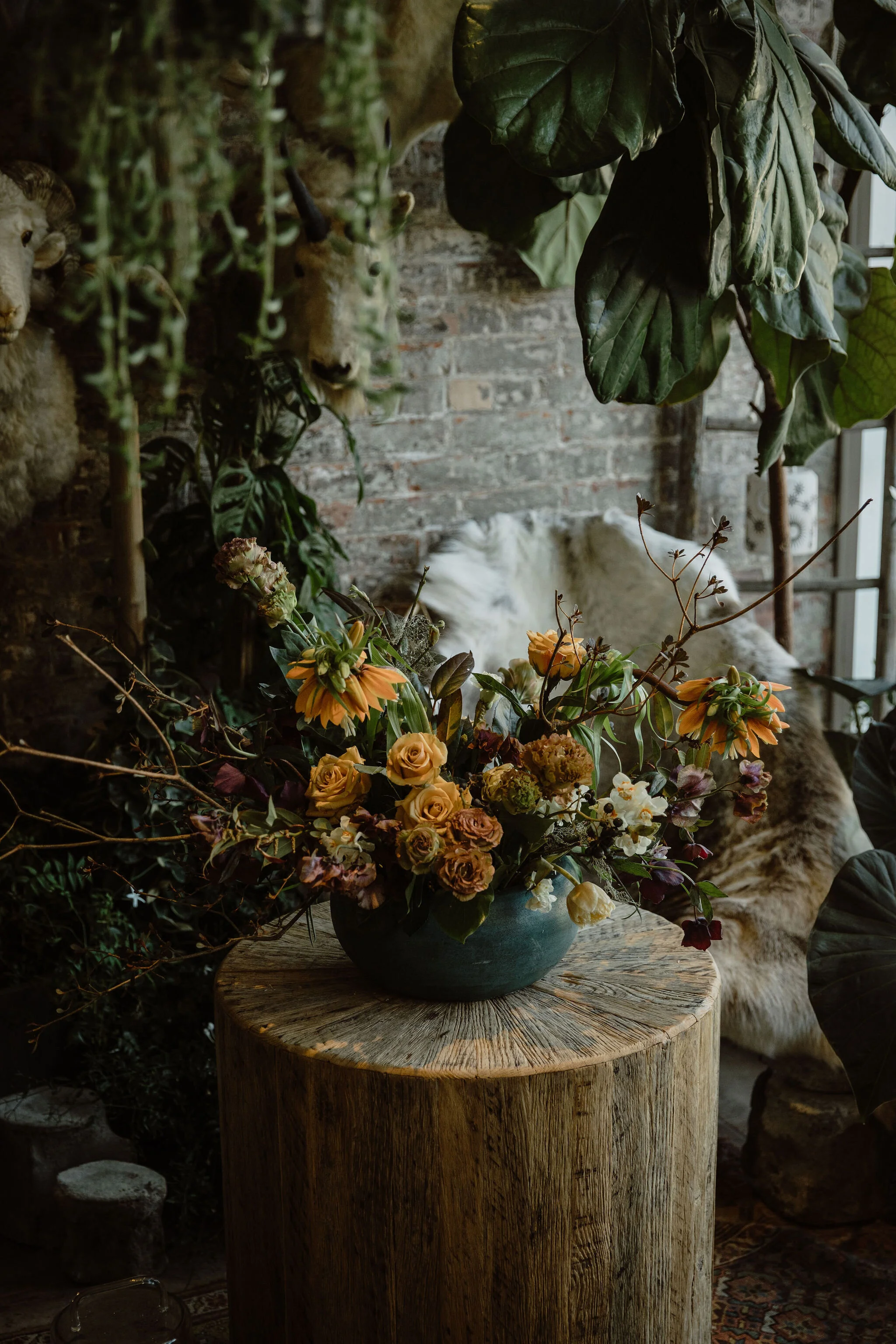 Vivid orange centerpiece