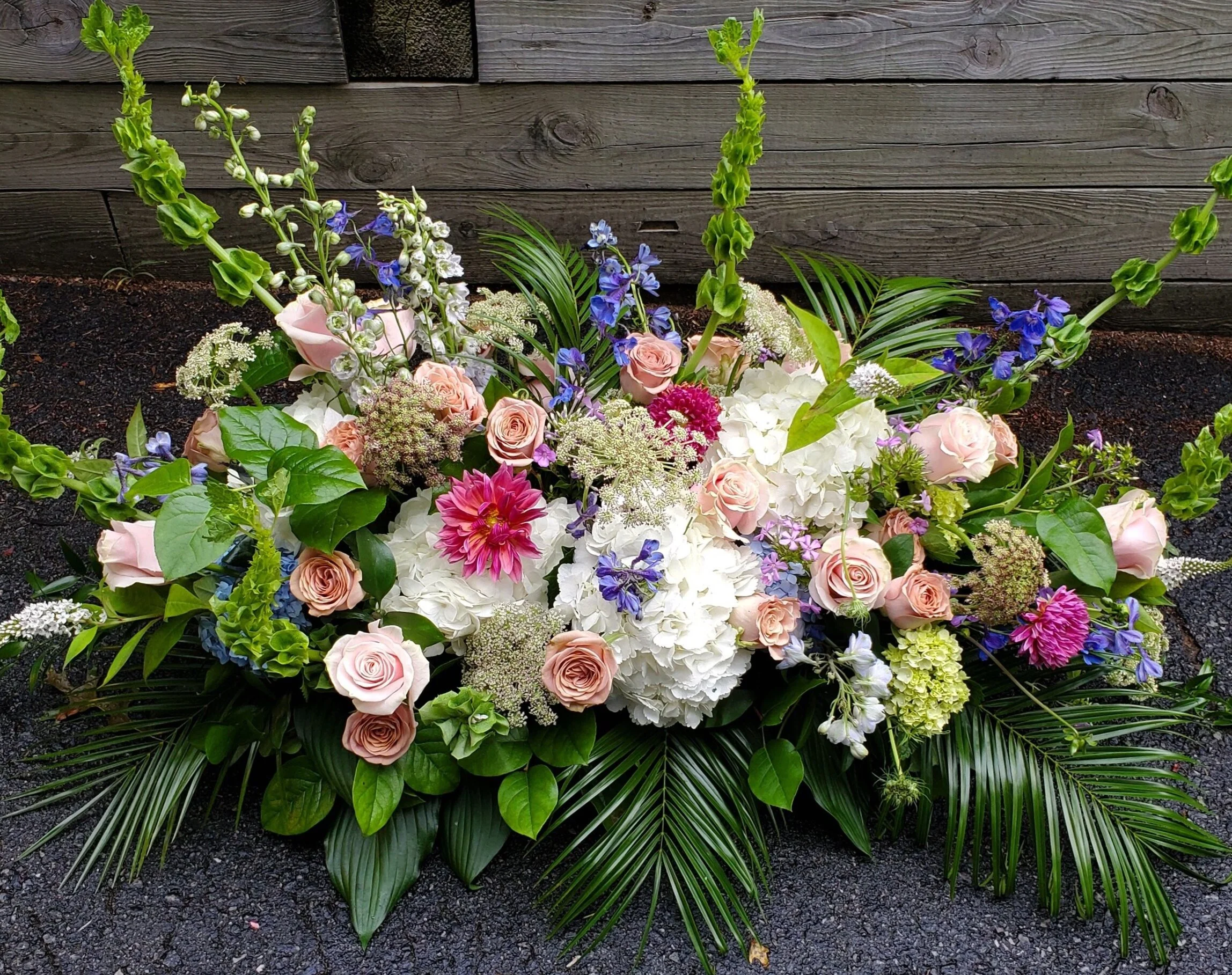 Unique and Beautiful Casket Spray - $300 to $575 - Half sprays start at $200