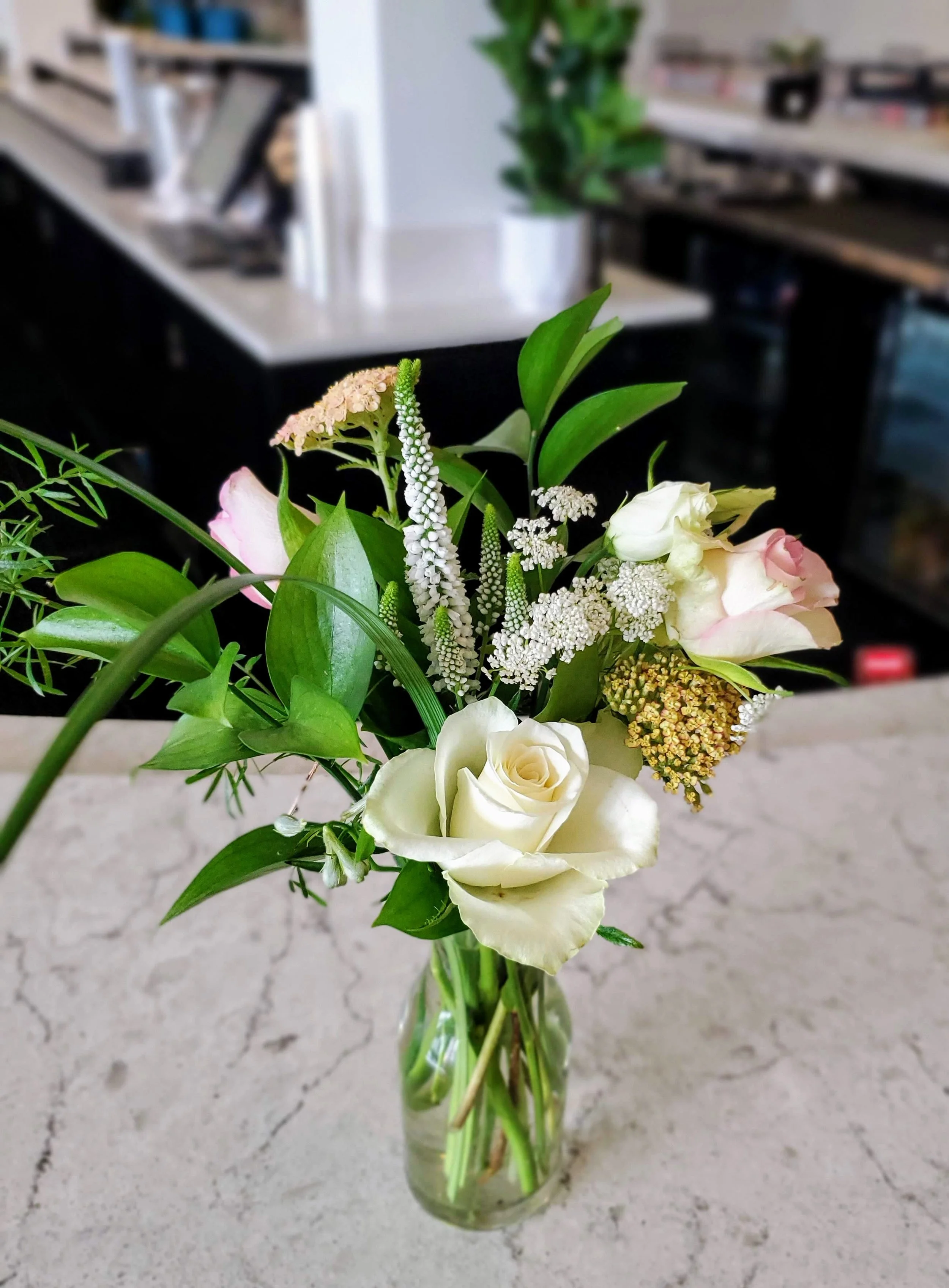 Bridal celebration at Alpine Estates, Cranston - Veronica, blush, white, yarrow