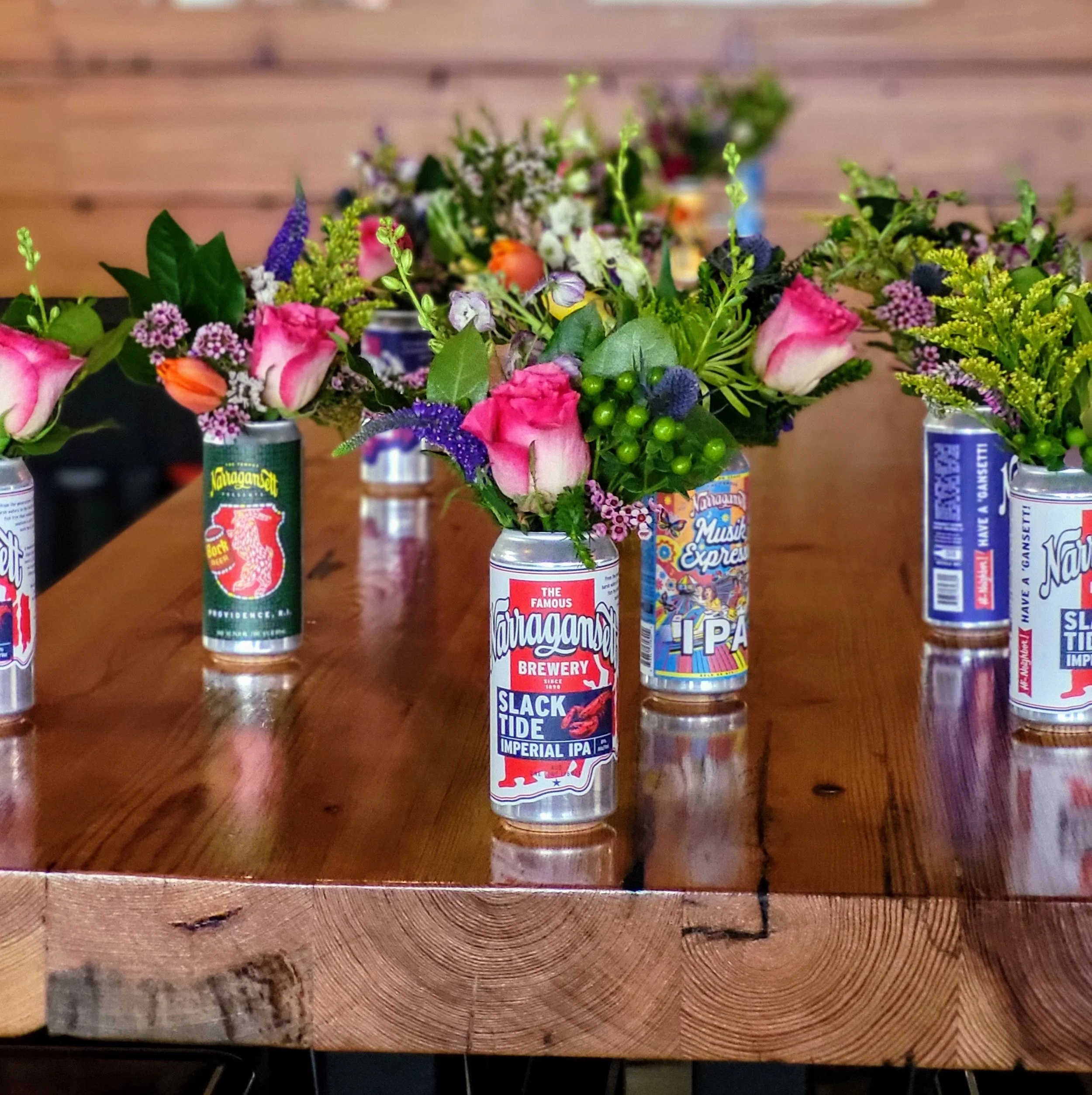 Narragansett Brewery, Providence RI - Beer Flowers