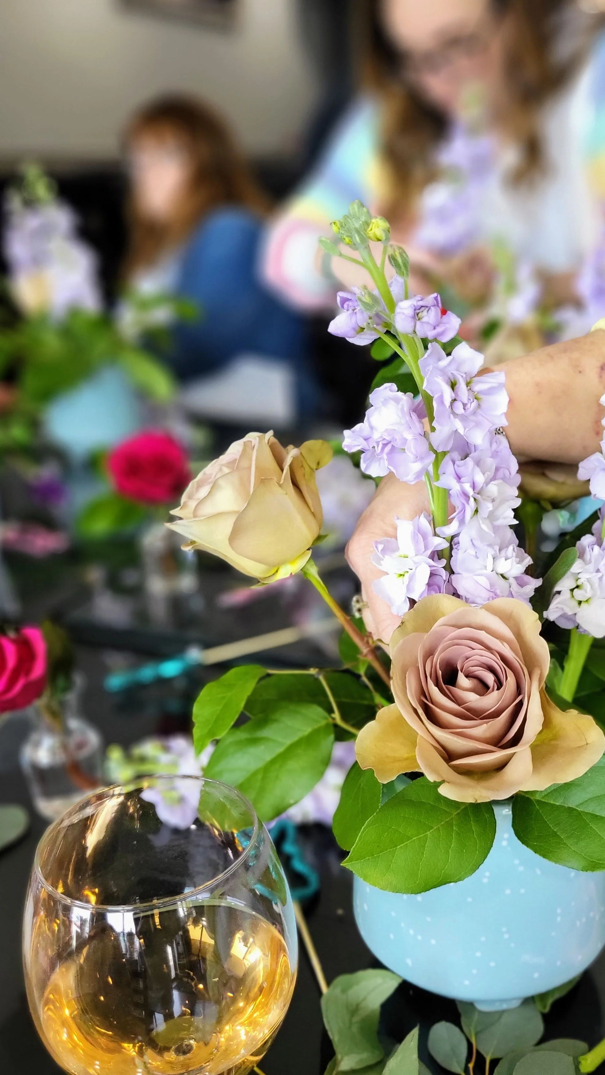 Flowers and wine class