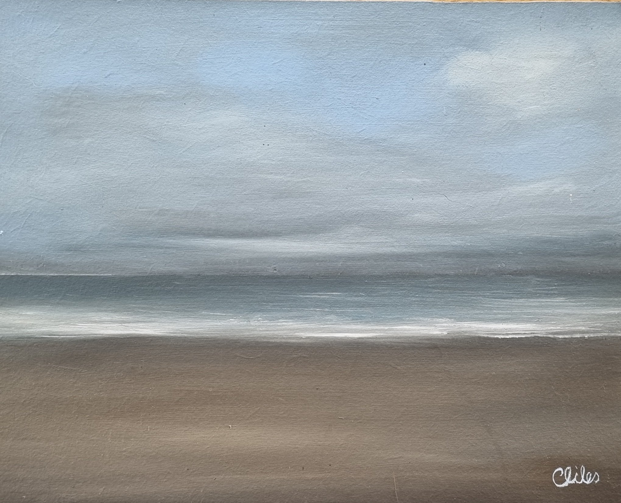 A Soft Day - Oil on Board - 25.5cm x 20cm 2023