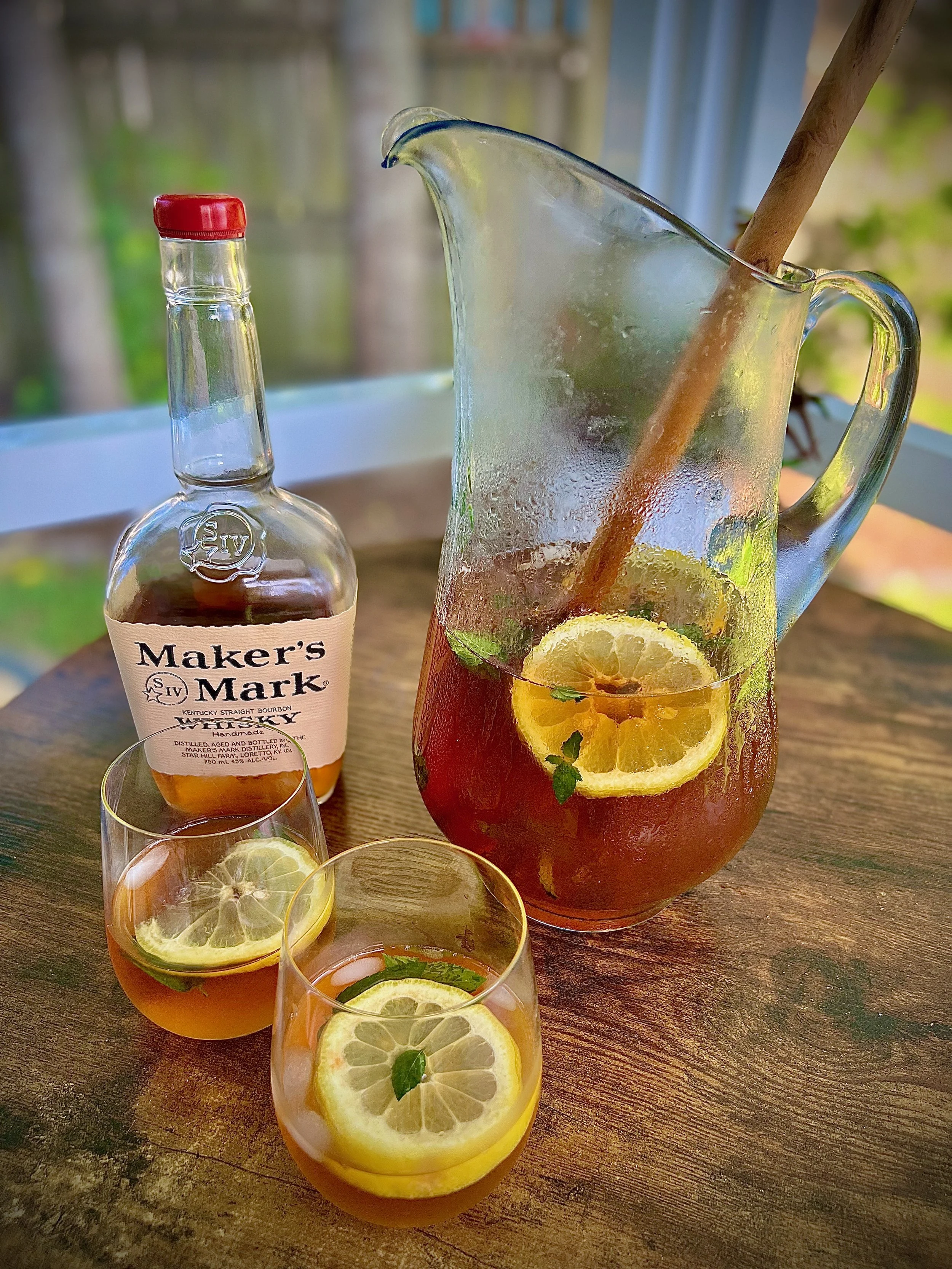 Mint Julep Ice Tea — Pimentos and Peonies